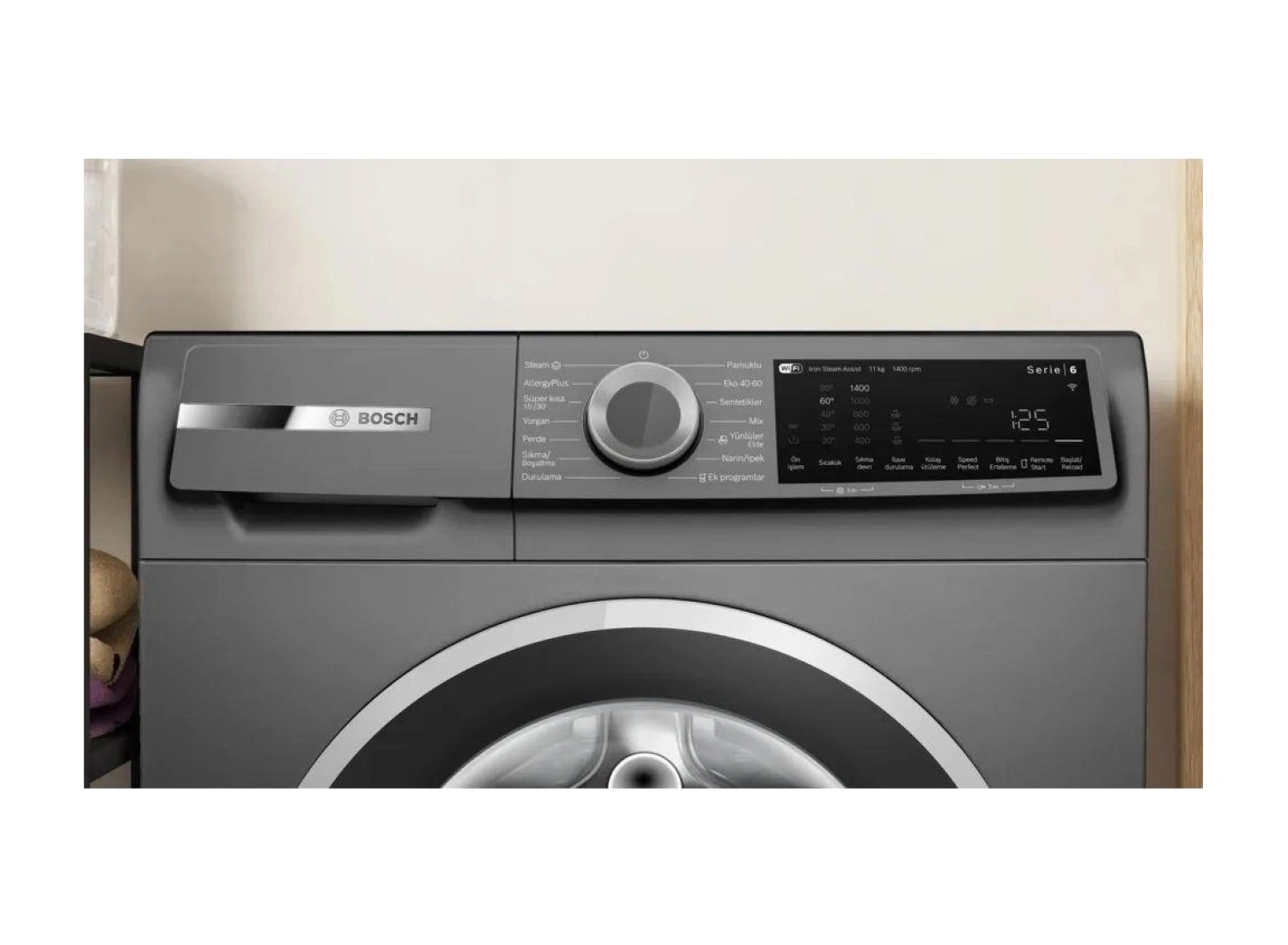 Bosch Wgk264Zrtr Çamaşır Makinesi 11 Kg 1400 Devir Antrasit - Görsel 2