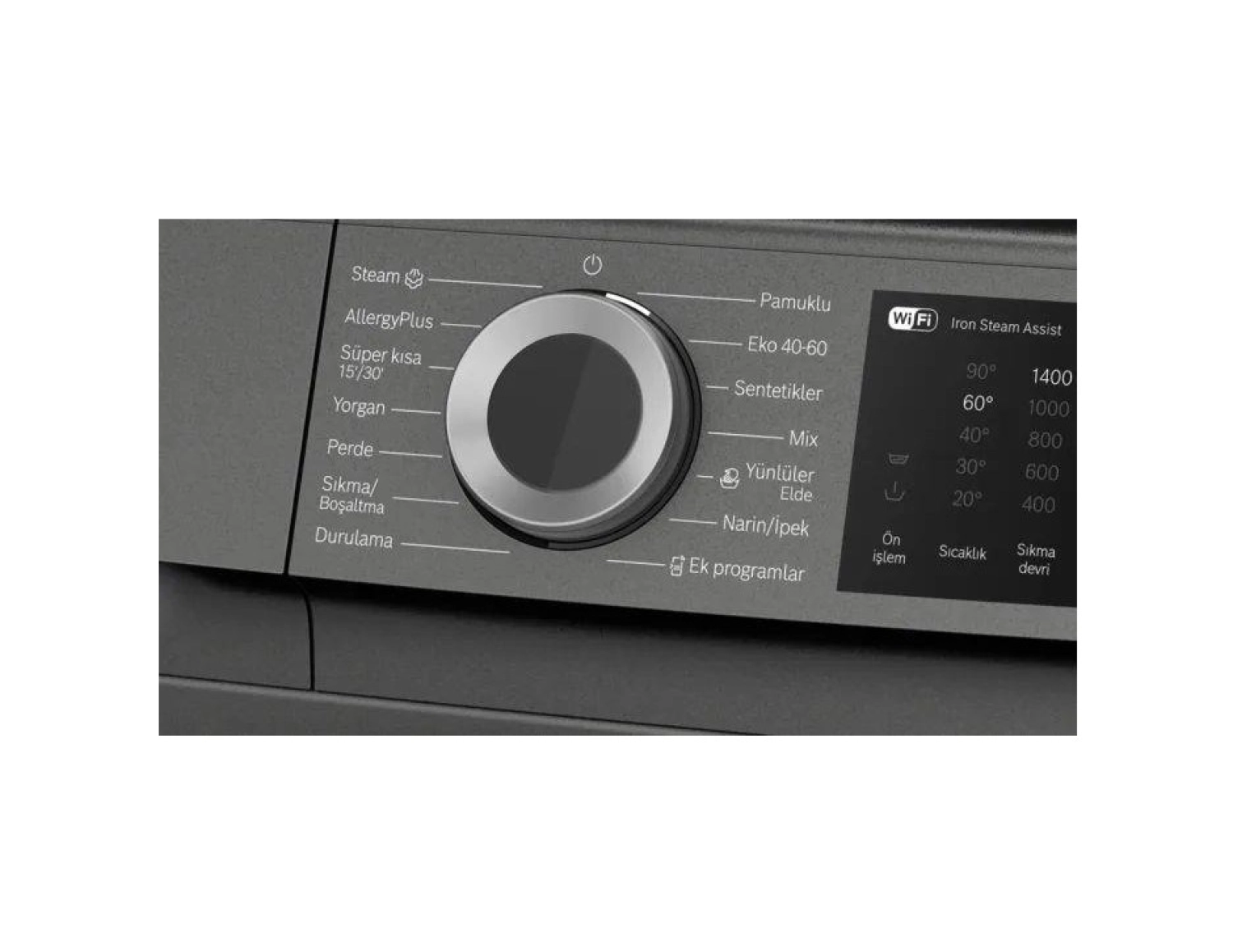 Bosch Wgk264Zrtr Çamaşır Makinesi 11 Kg 1400 Devir Antrasit - Görsel 3