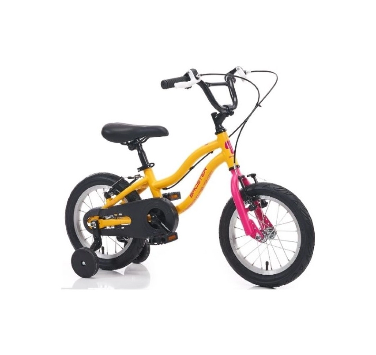 Broster Joyus - 14 Jant Alüminyum Kadro Çocuk Bisikleti - Mat Turuncu - Pembe ürün görseli