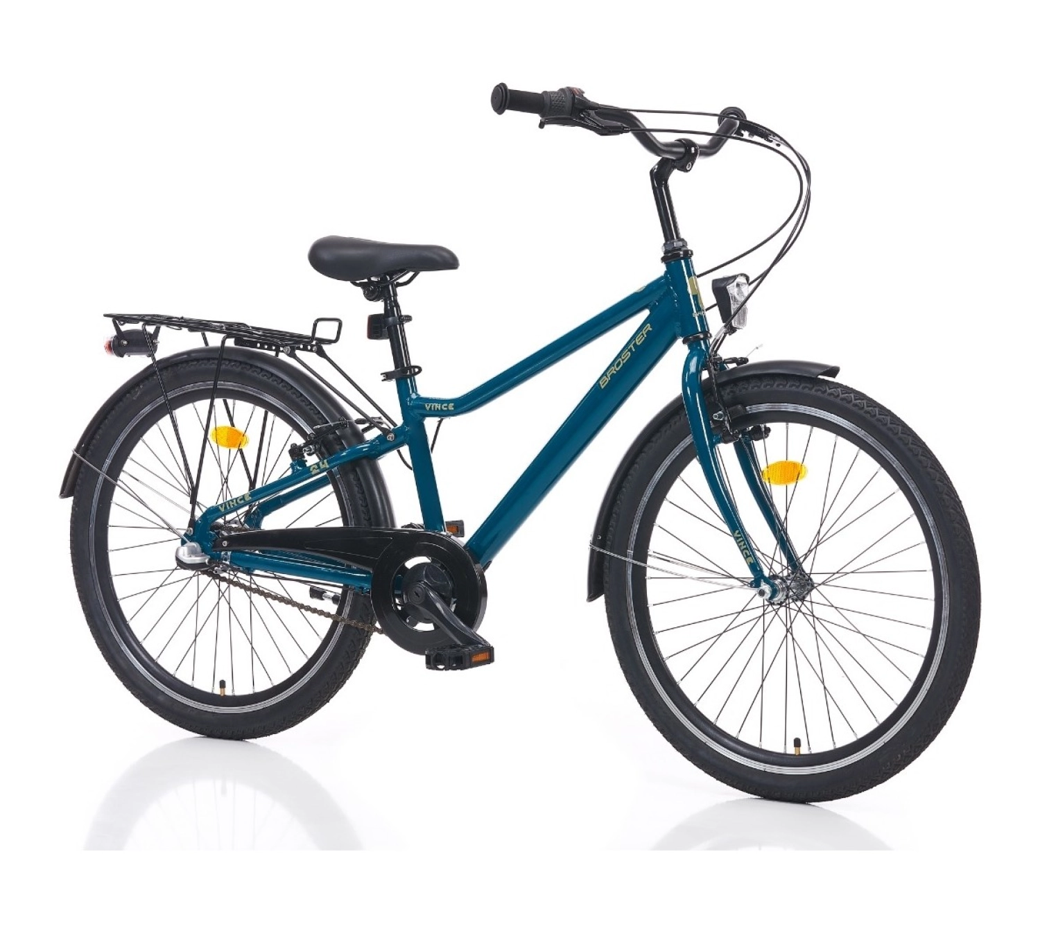 Broster Vince - 24 Jant V Fren Alüminyum Çocuk Bisikleti - Koyu Yeşil - Görsel 2