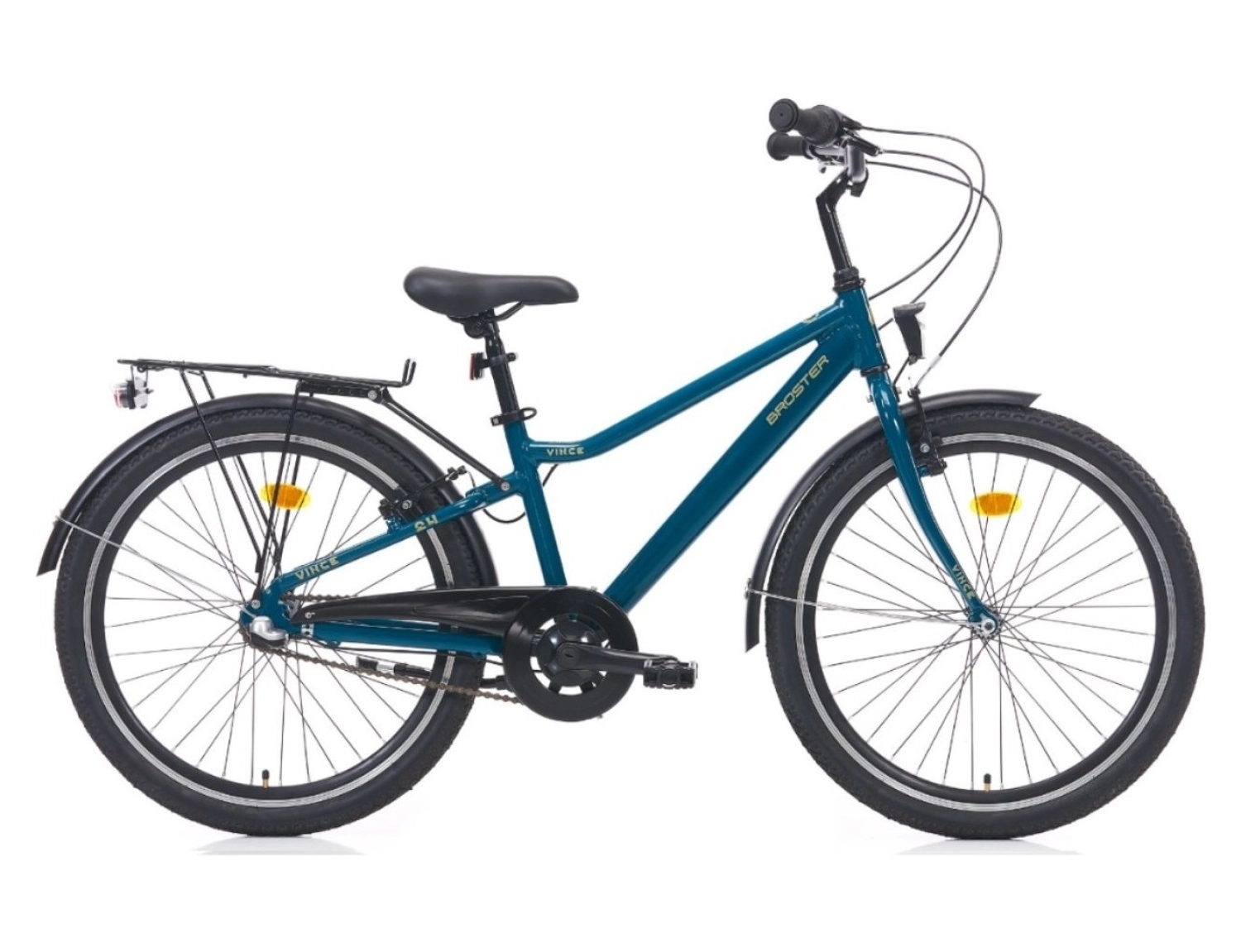 Broster Vince - 24 Jant V Fren Alüminyum Çocuk Bisikleti - Koyu Yeşil ürün görseli