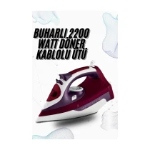 Buharlı Kablolu Ütü 2200 Watt Önleyici Şok Buharlı