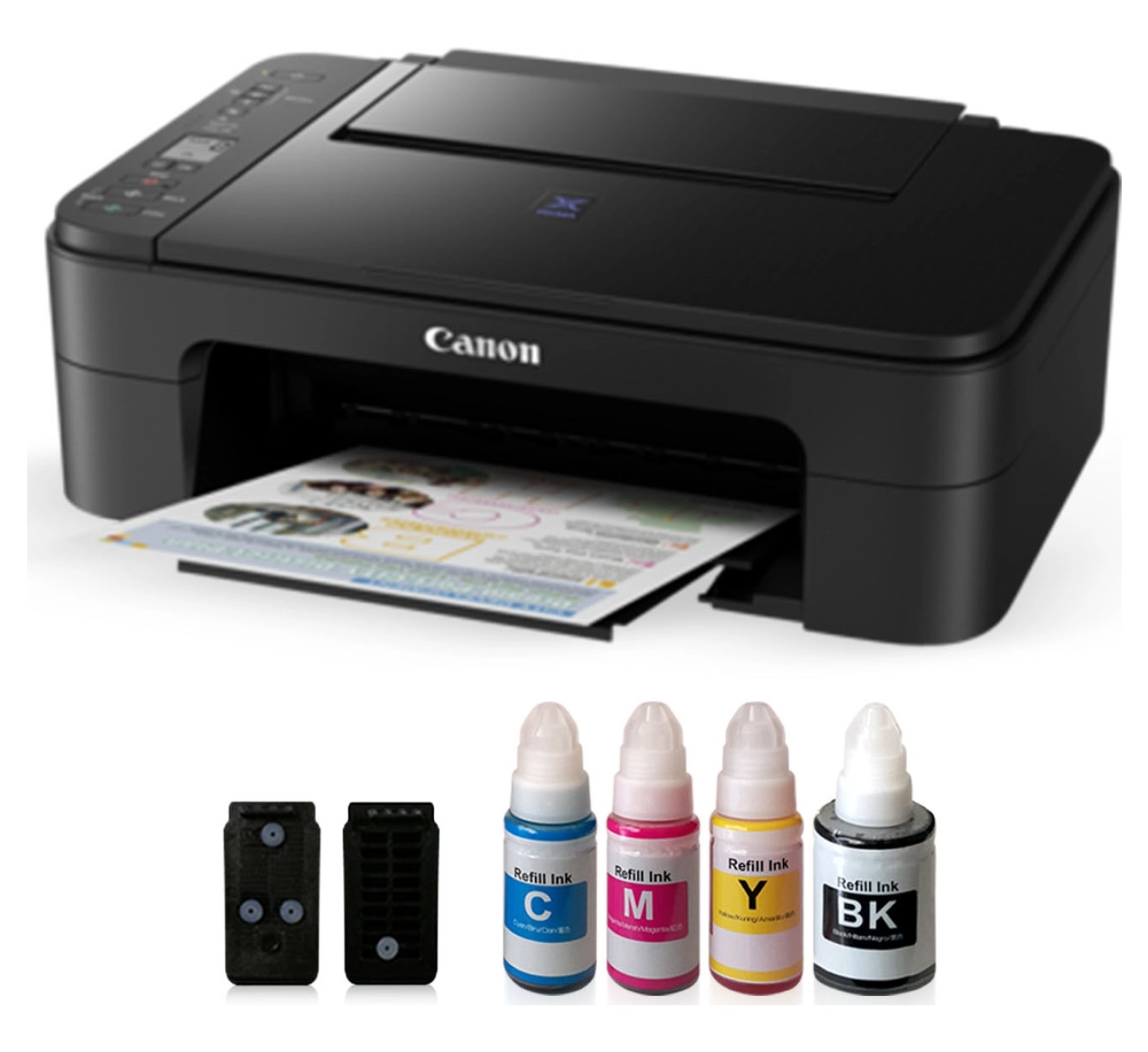 Canon E3340 Çok Fonksiyonlu Yazıcı + Kartuş Seti ürün görseli