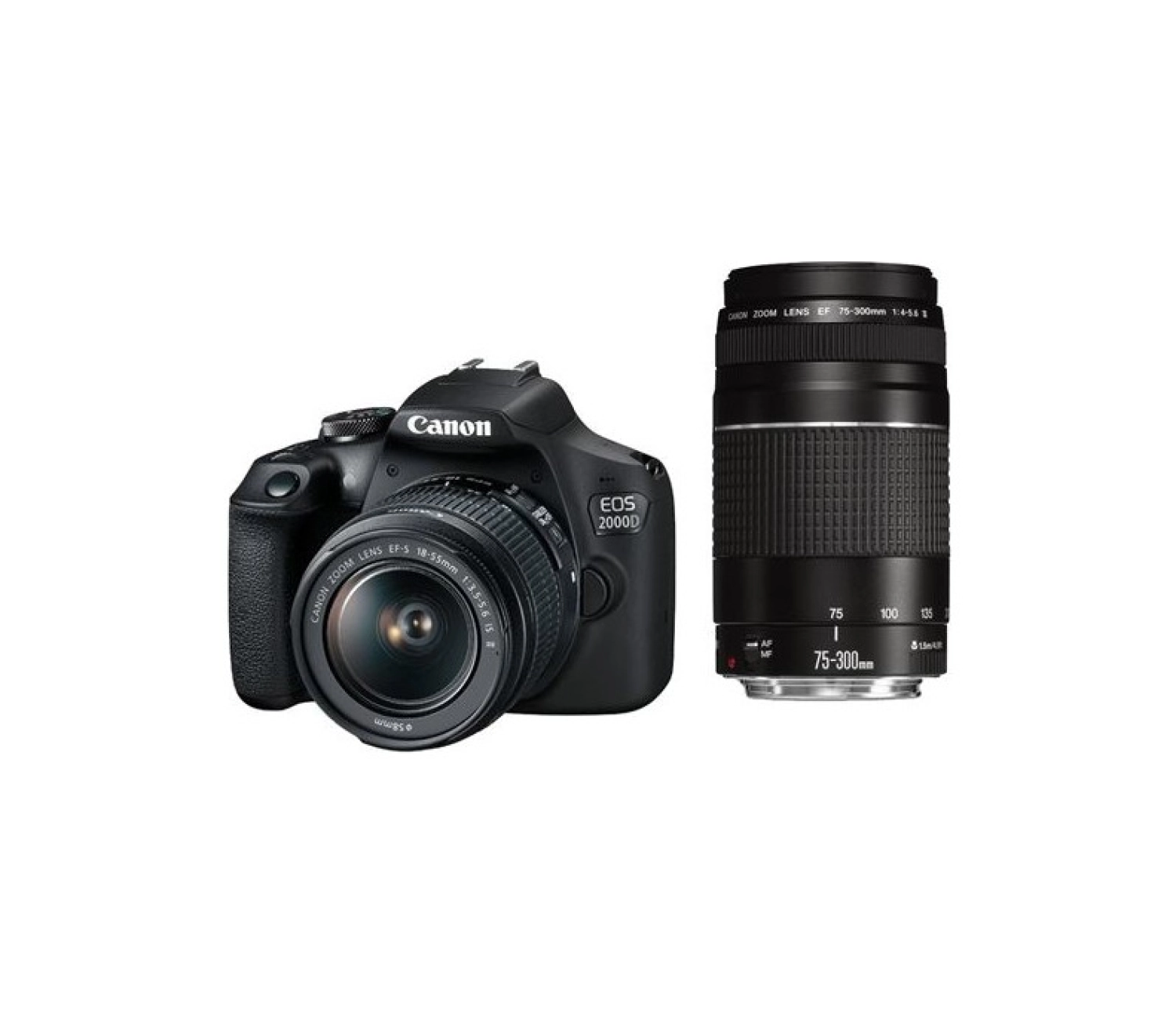 Canon Eos 2000D 18-55Mm 75-300Mm Double Kit Dslr Fotoğraf Makinesi ürün görseli