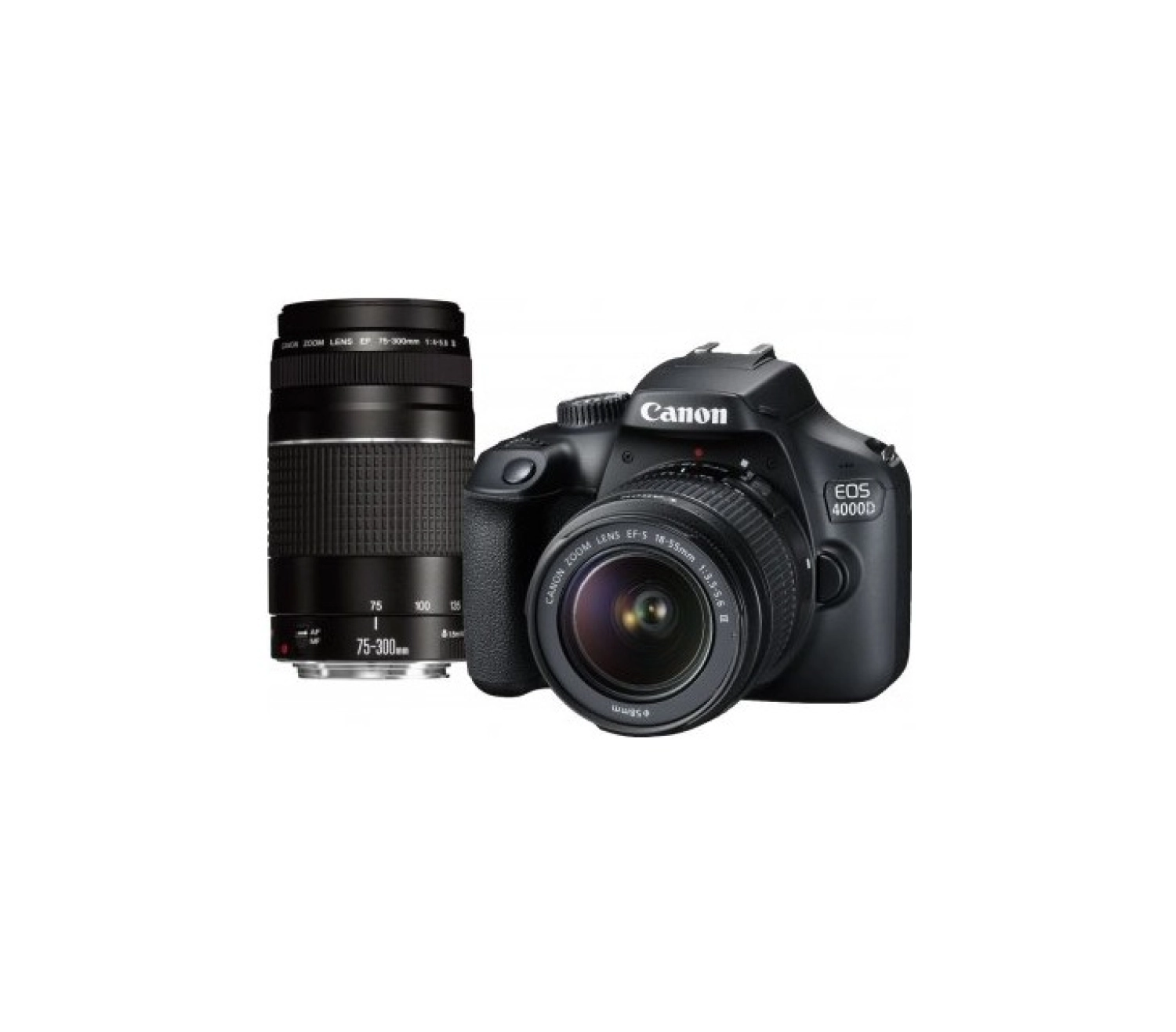 Canon Eos 4000D + 18-55 Mm. Dc + 75-300 Mm. Double Kit - Görsel 2