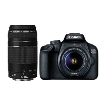 Canon Eos 4000D + 18-55 Mm. Dc + 75-300 Mm. Double Kit