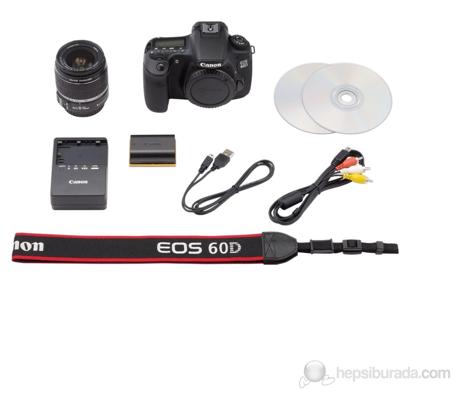 Canon Eos 60D 18-55Mm Is 18 Mp 3.0" Lcd Dslr Dijital Fotoğraf Makinesi - Görsel 5