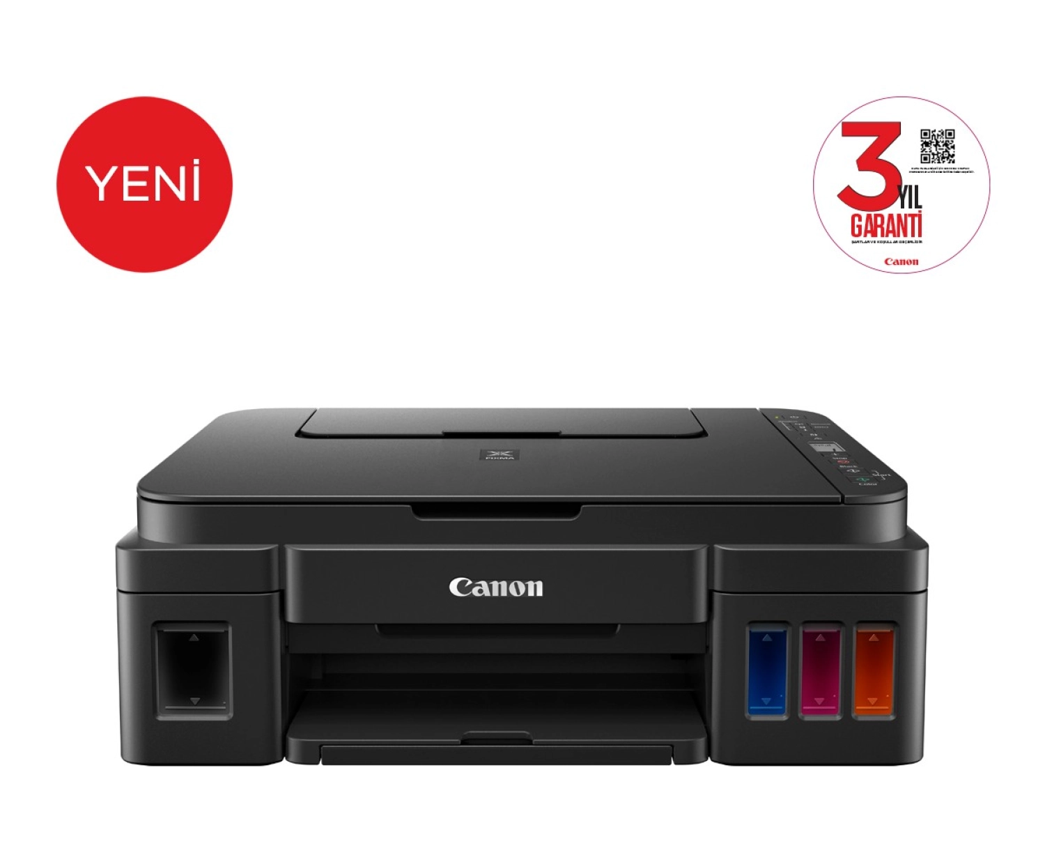 Canon G3416 Wi-Fi + Tarayıcı + Fotokopi Renkli Çok Fonksiyonlu Tanklı Mürekkep Püskürtmeli Yazıcı - Görsel 2