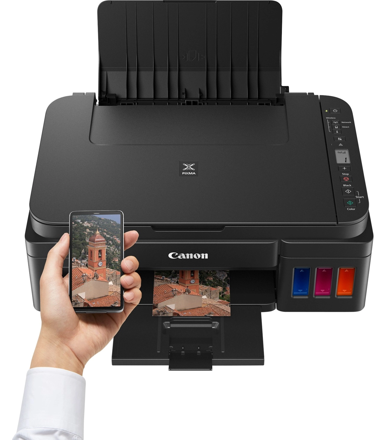 Canon G3416 Wi-Fi + Tarayıcı + Fotokopi Renkli Çok Fonksiyonlu Tanklı Mürekkep Püskürtmeli Yazıcı - Görsel 7