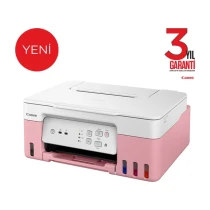 Canon G3430 Wi-Fi + Tarayıcı + Fotokopi Renkli Çok Fonksiyonlu Tanklı Pembe Mürekkep Püskürtmeli Yazıcı