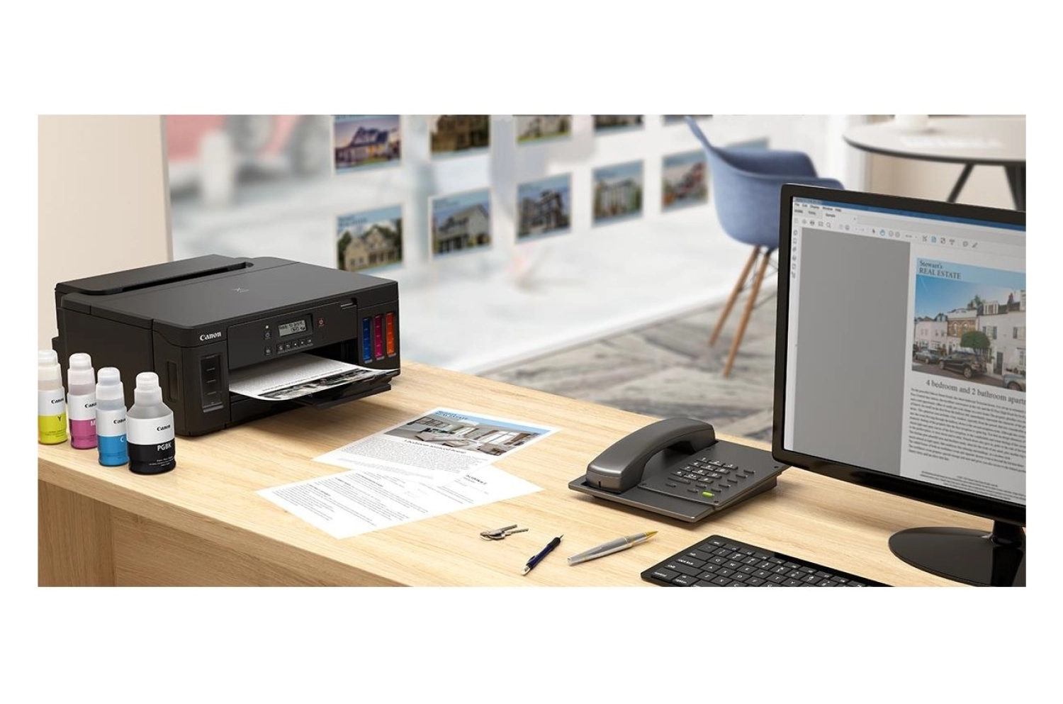 Canon G5040 Renkli Mürekkep Tanklı Yazıcı/ Wifi/Duplex - Görsel 2