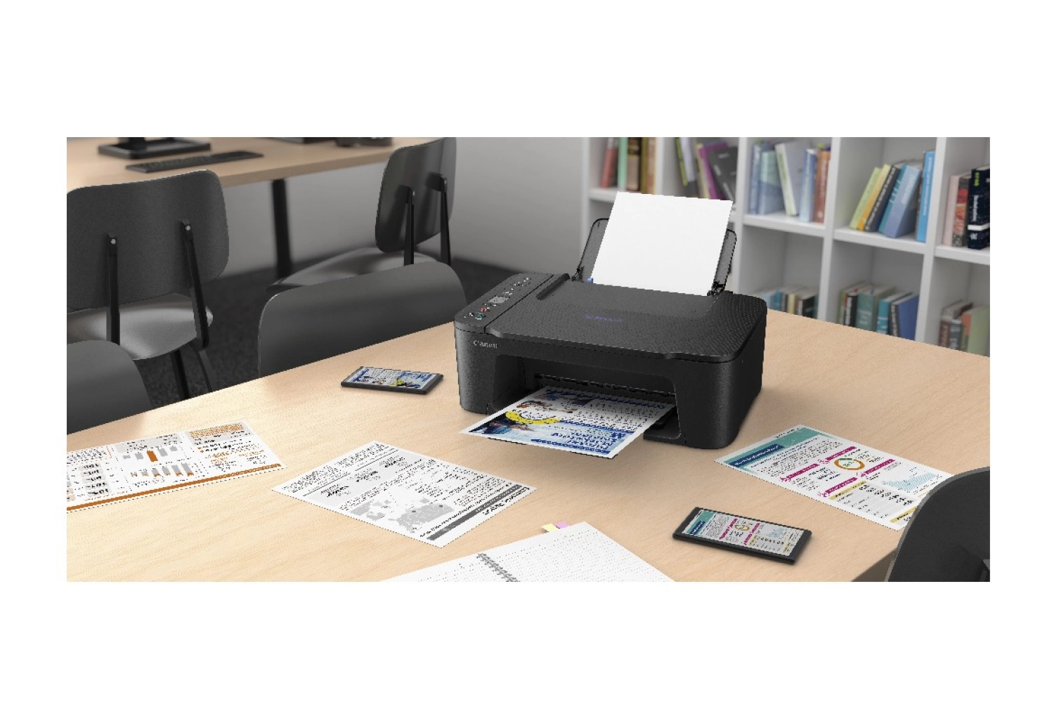 Canon Pixma E3640 Wi-Fi + Tarayıcı + Fotokopi Renkli Çok Fonksiyonlu Mürekkep Püskürtmeli Yazıcı - Görsel 6