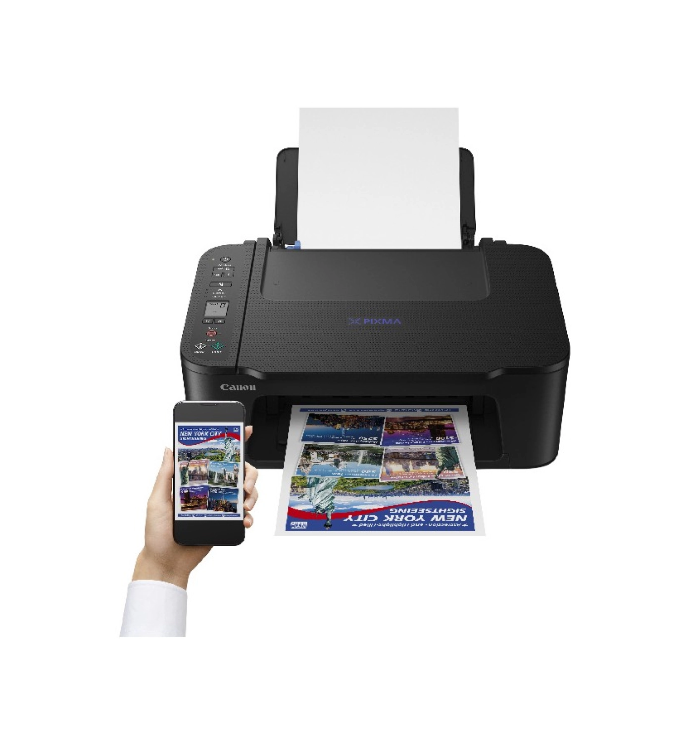 Canon Pixma E3640 Wi-Fi + Tarayıcı + Fotokopi Renkli Çok Fonksiyonlu Mürekkep Püskürtmeli Yazıcı - Görsel 3