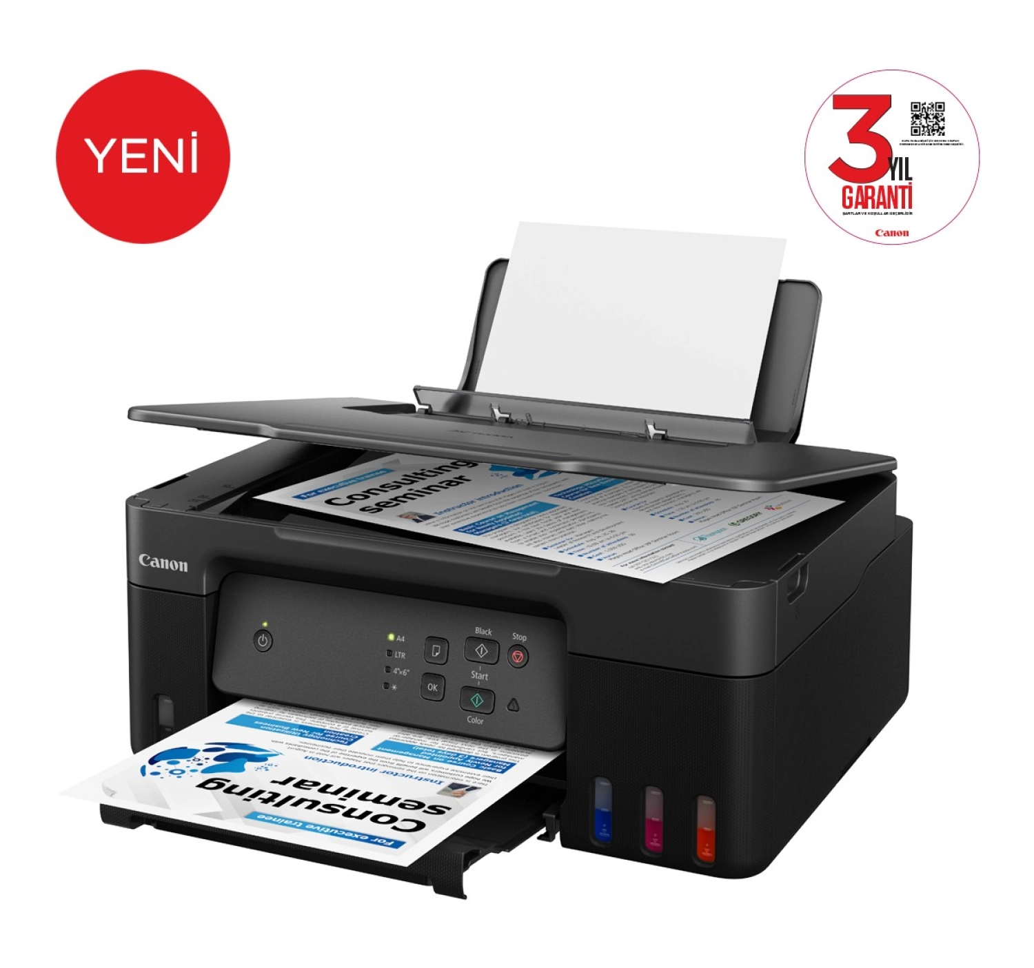 Canon Pixma G2430 Tarayıcı + Fotokopi Renkli Çok Fonksiyonlu Tanklı Mürekkep Püskürtmeli Yazıcı - Görsel 2