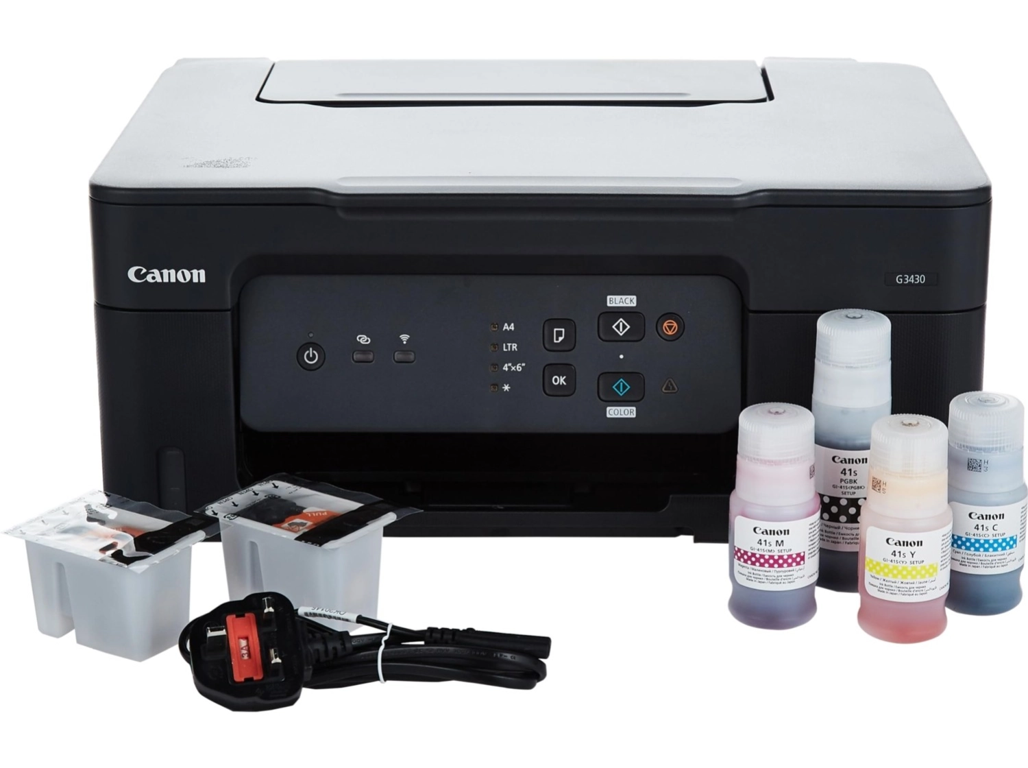 Canon Pixma G3430 Wi-Fi + Tarayıcı + Fotokopi Renkli Çok Fonksiyonlu Tanklı Mürekkep Püskürtmeli Yazıcı+Photopaper Variety Pack ürün görseli