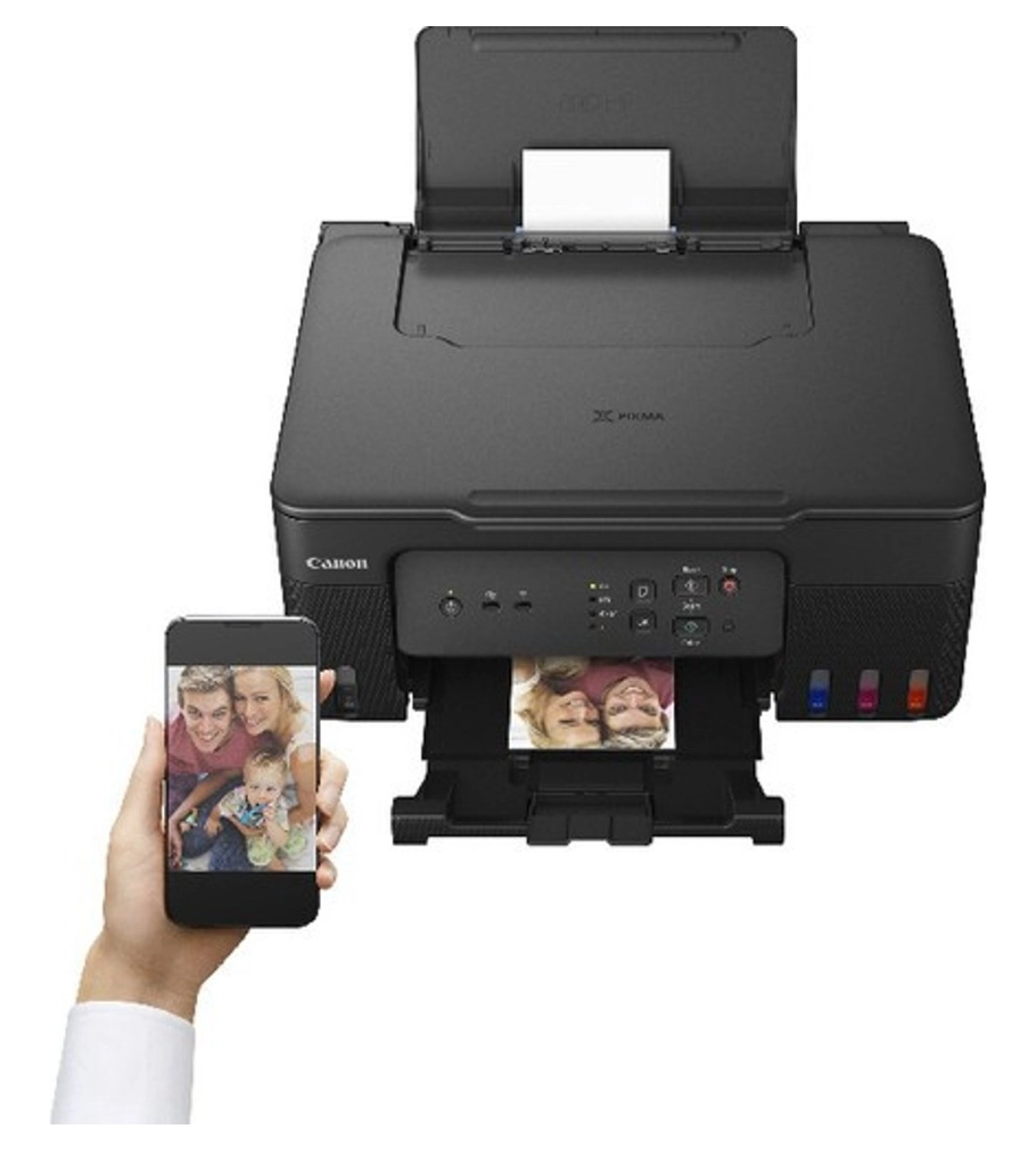 Canon Pixma G3430 Wi-Fi + Tarayıcı + Fotokopi Renkli Çok Fonksiyonlu Tanklı Mürekkep Püskürtmeli Yazıcı+Photopaper Variety Pack - Görsel 2