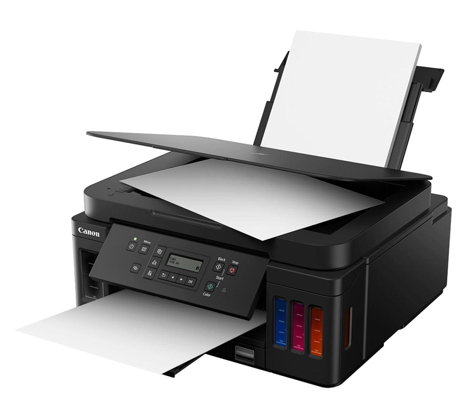 Canon Pixma G4470 Çok Fonksyonlu Renkli Mürekkep Tanklı Yazıcı/ Fotokopi + Tarama + Faks/ Wifi/ Airprint - Görsel 4