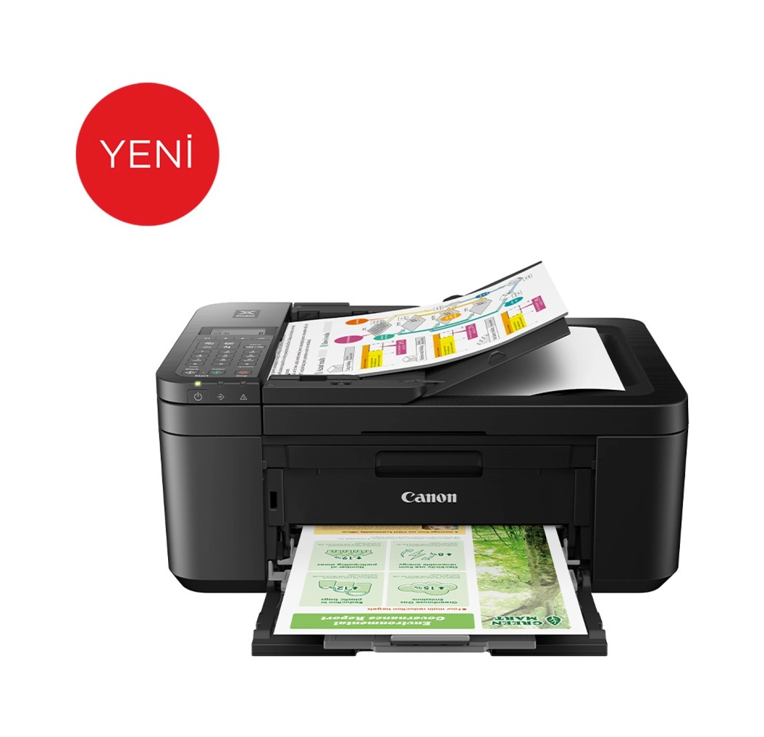 Canon Pixma Tr4650 Tarayıcı + Fotokopi + Wi-Fi + Faks + Çok Fonksiyonlu Yazıcı - Görsel 2