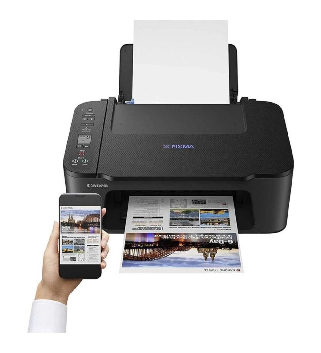 Canon Pixma Ts3450 Siyah Wi‑Fi Yazıcı – 60 Sayfa Kapasiteli Kartuş, Fotokopi Ve Tarayıcı Fonksiyonlu - Görsel 4