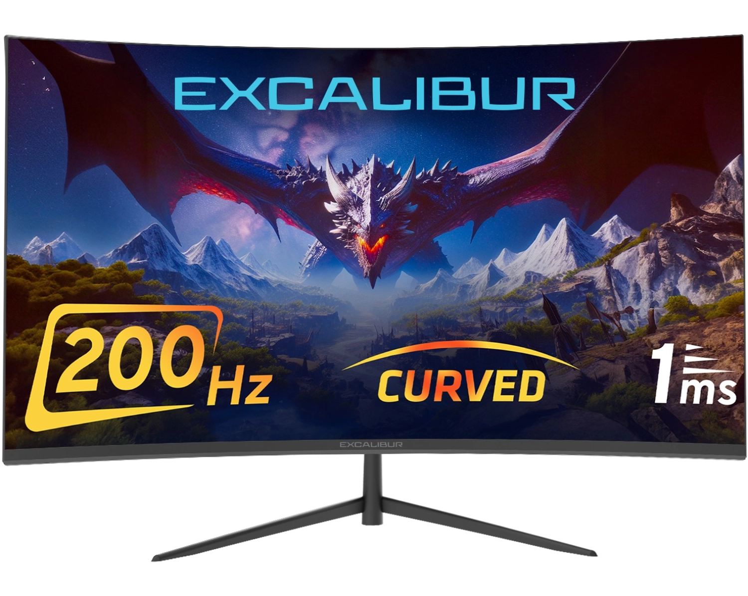 Casper Excalibur M.e238Fhd-G 23.8" 200Hz 1Ms 300Nit (Hdmi+Display Port) Curved Freesync + G-Sync Fhd Monitör - Görsel 2