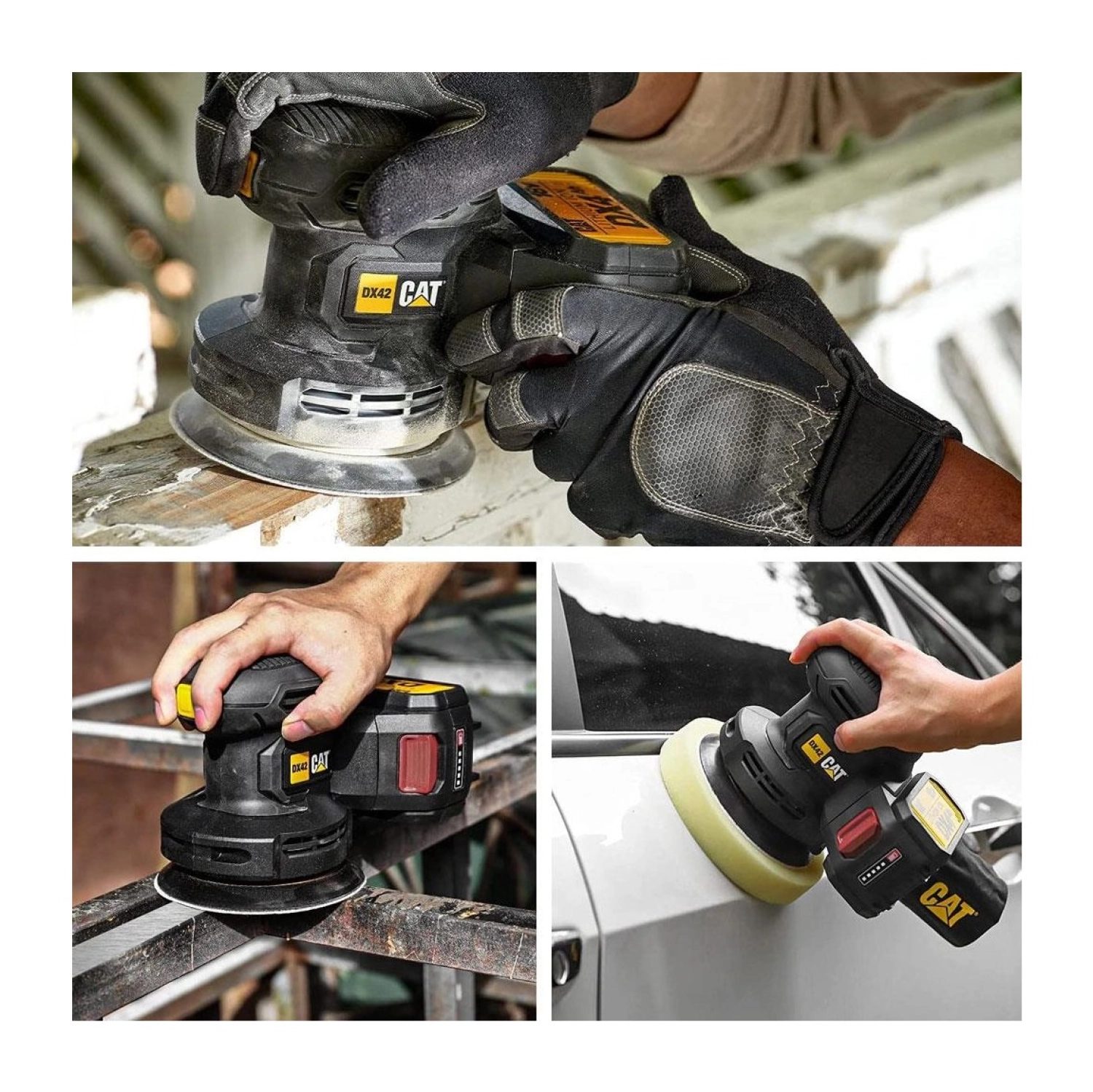 Cat Dx42B 18Volt 125Mm Profesyonel Devir Ayarlı Eksantrik Zımpara - Görsel 5