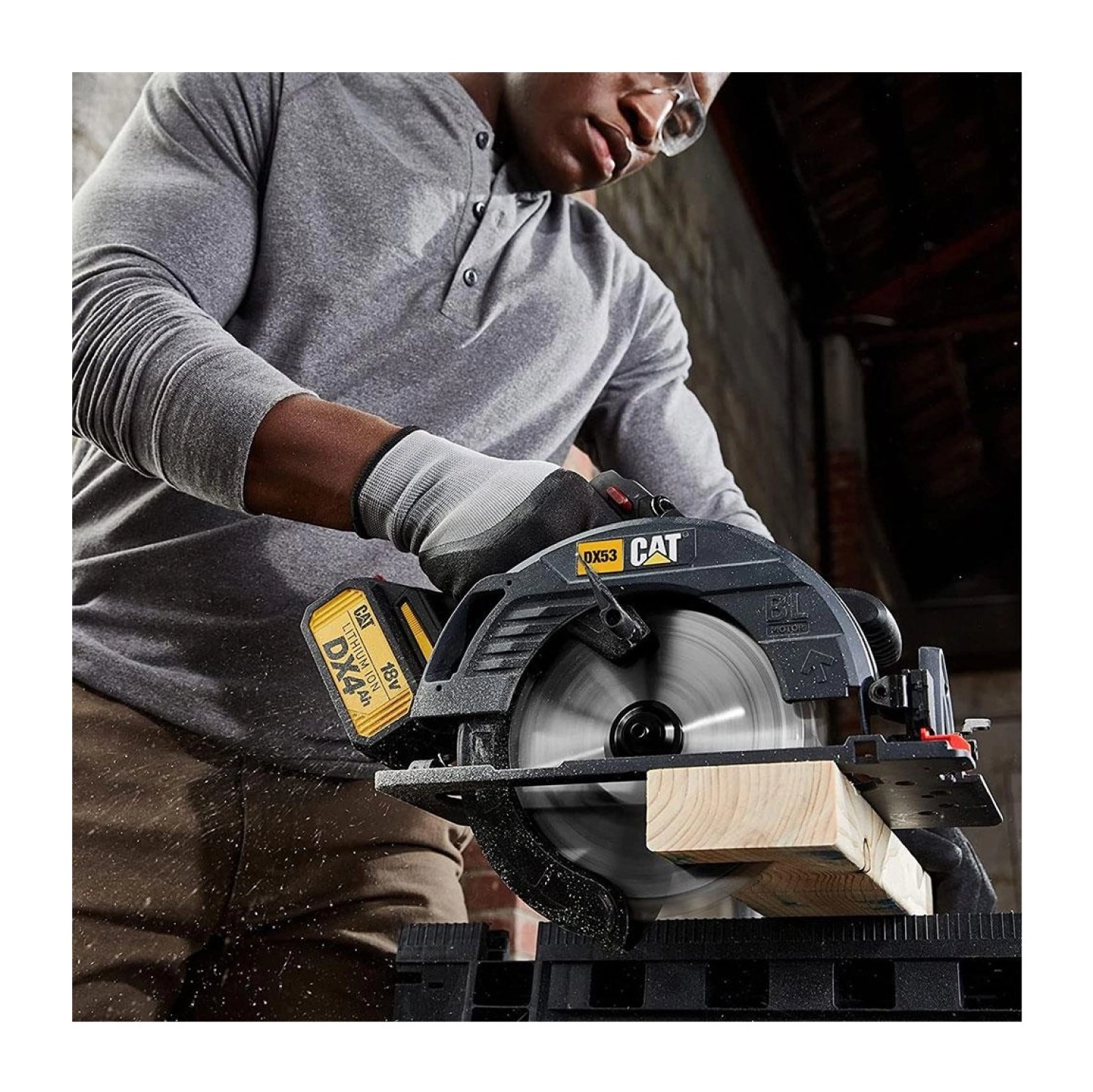 Cat Dx53B 18Volt 185Mm Kömürsüz Profesyonel Daire Testere - Görsel 4