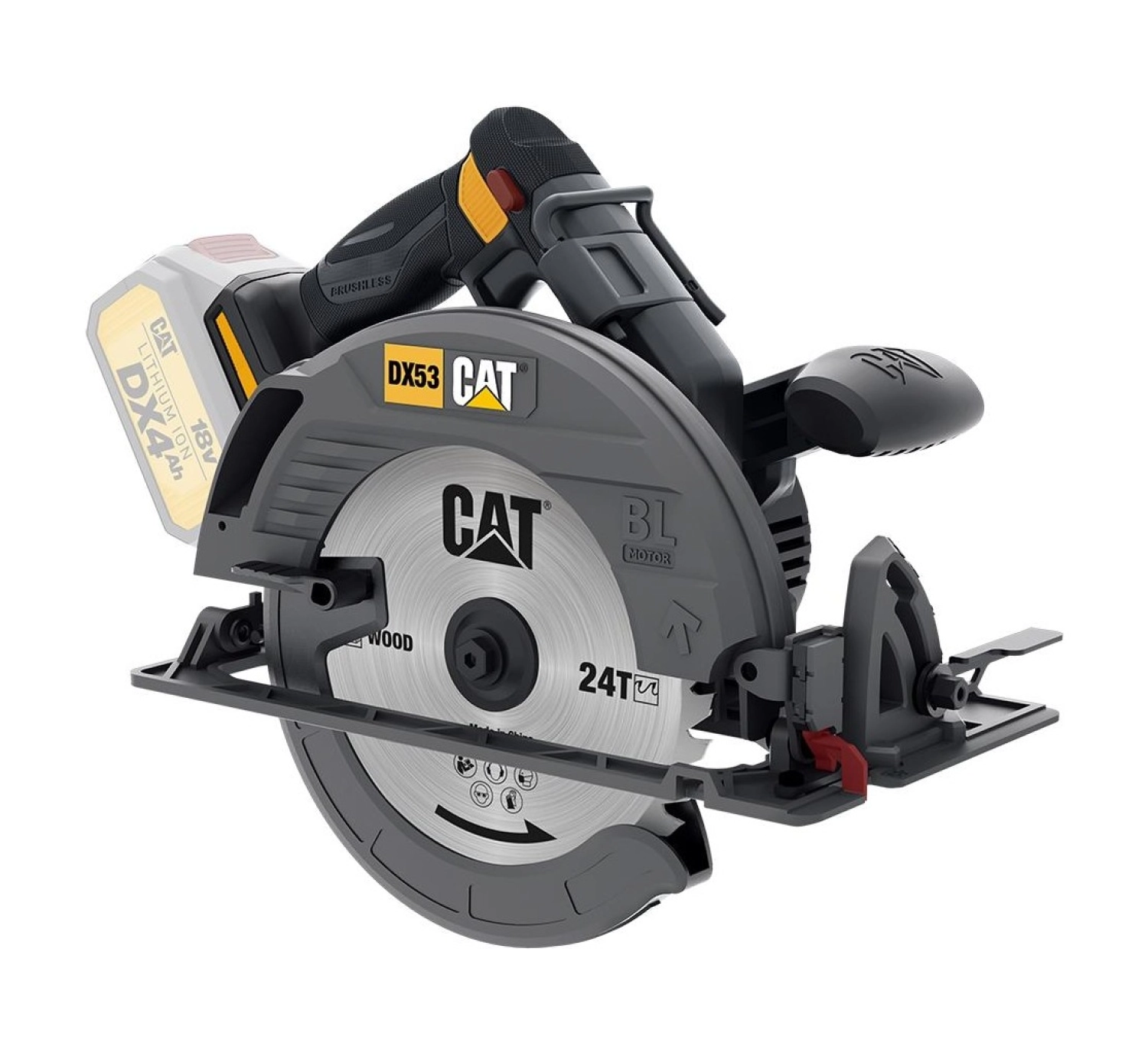 Cat Dx53B 18Volt 185Mm Kömürsüz Profesyonel Daire Testere ürün görseli