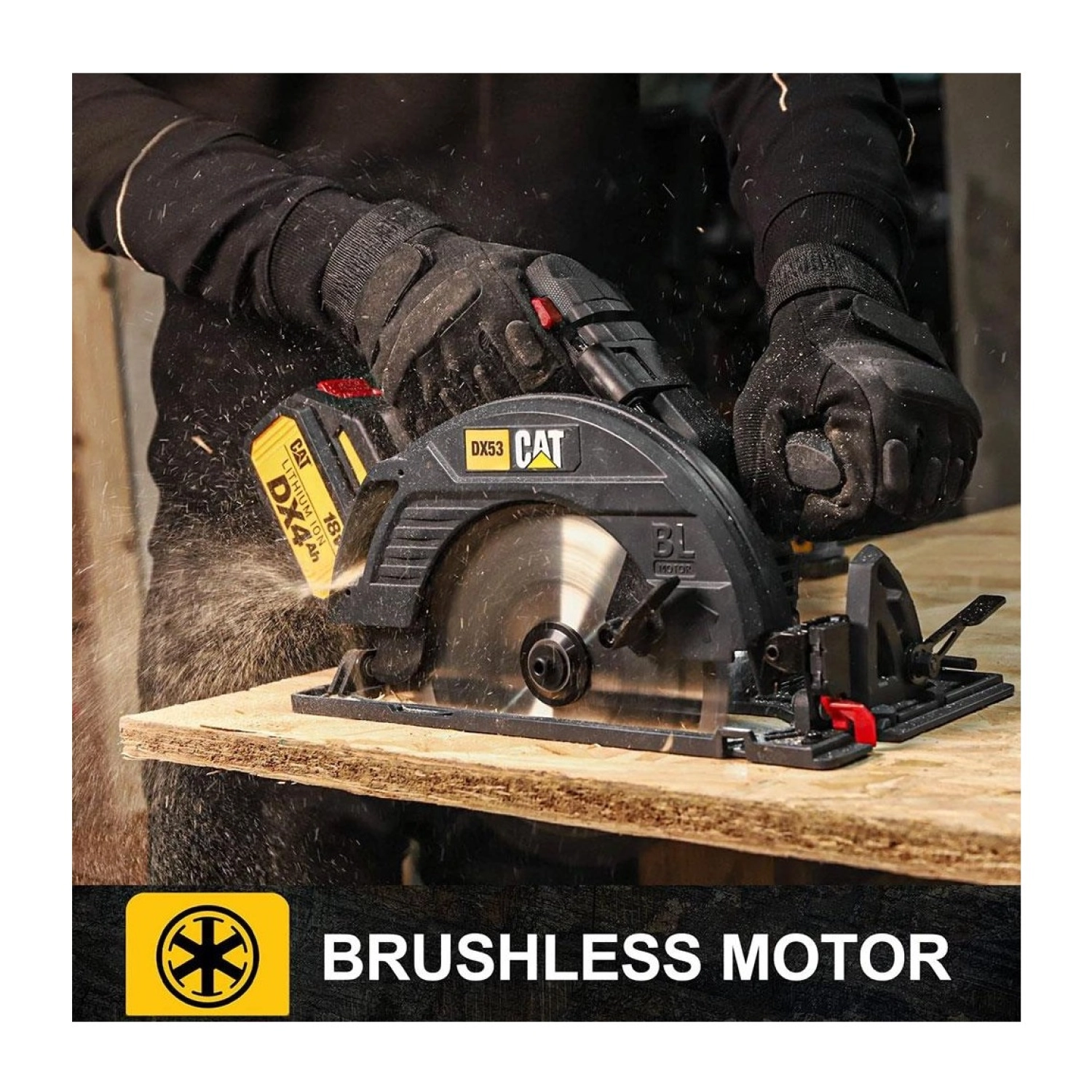 Cat Dx53B 18Volt 185Mm Kömürsüz Profesyonel Daire Testere - Görsel 5