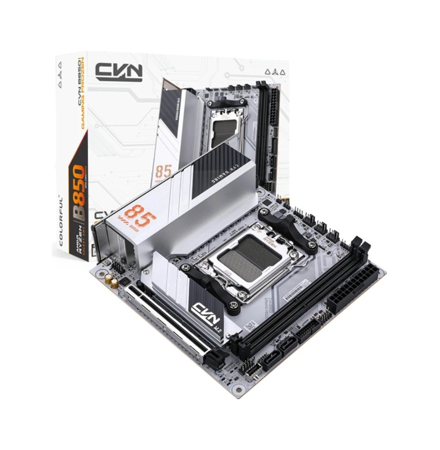 Colorful Cvn B850I Gaming Frozen V14 Ddr5 8000Mhz Itx Gaming (Oyuncu) Anakart ürün görseli