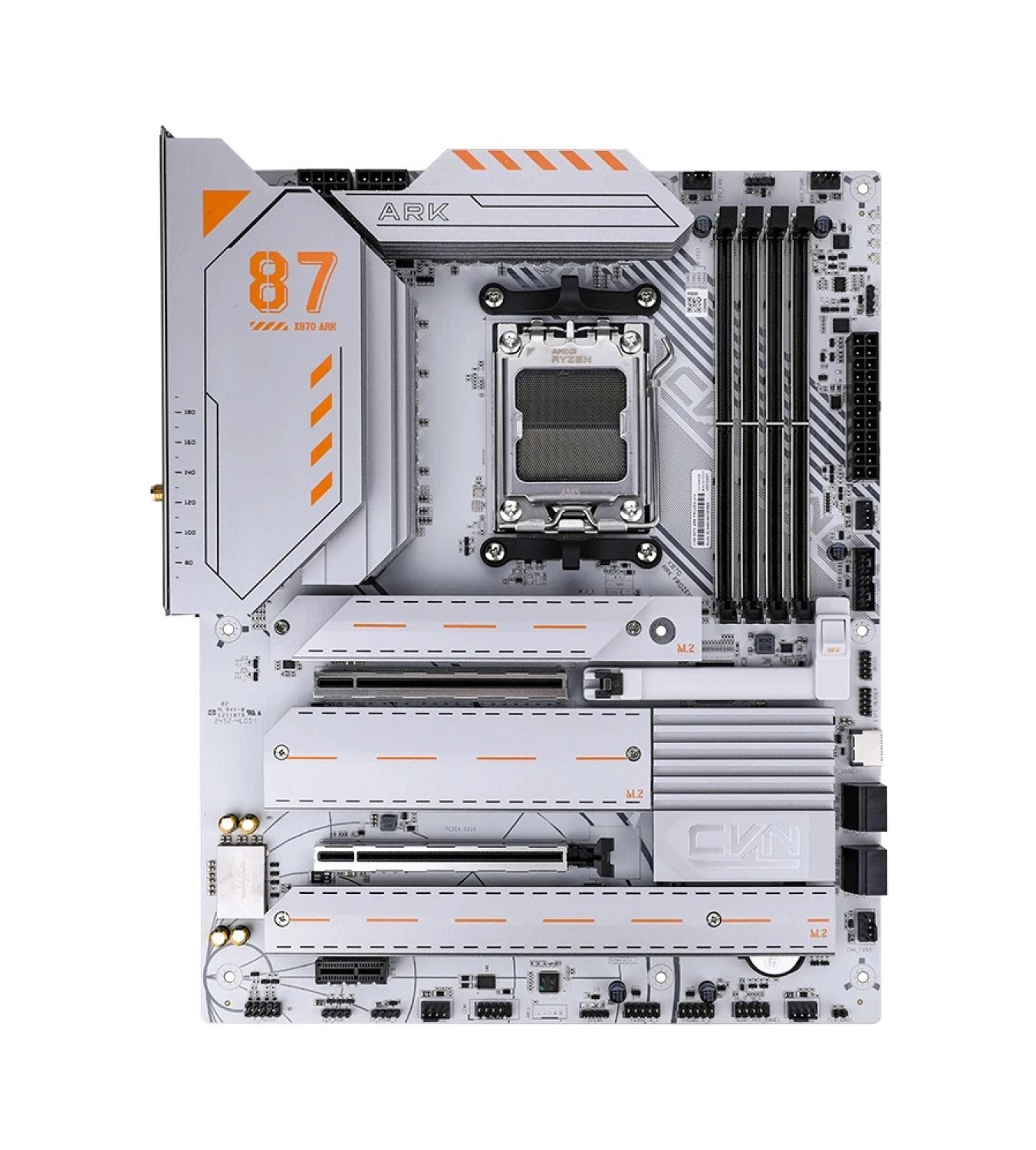 Colorful Cvn X870 Ark Frozen V14 Ddr5 8200Mhz Whıte Matx Anakart - Görsel 5