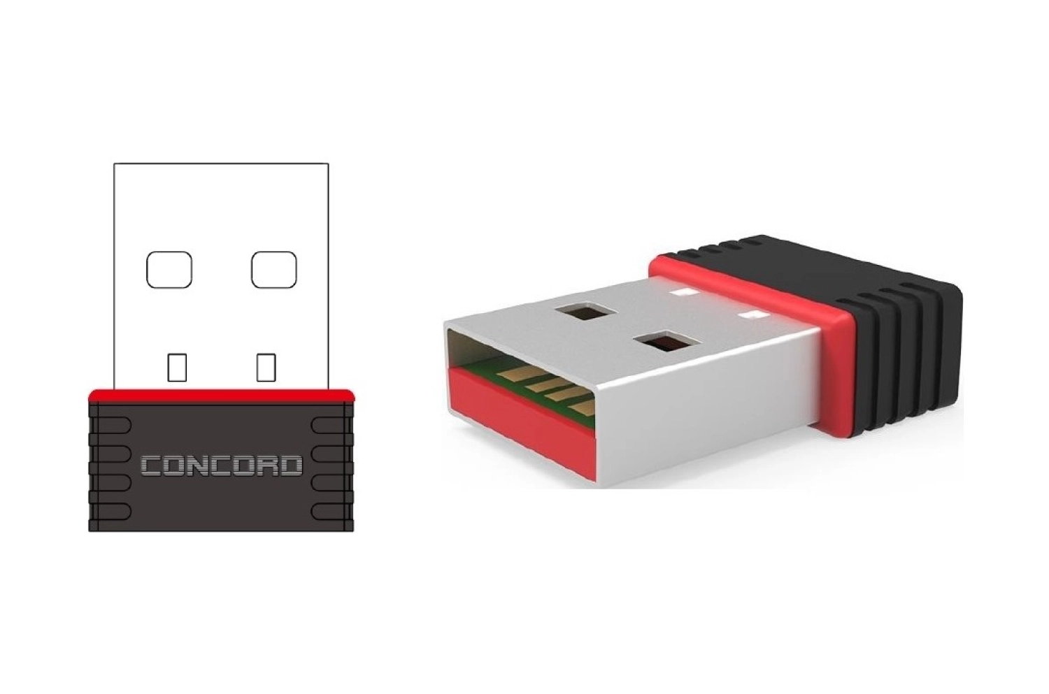 Concord 300 Mbps Usb Wifi Alıcı Adaptör Tak Çalıştir - Görsel 2