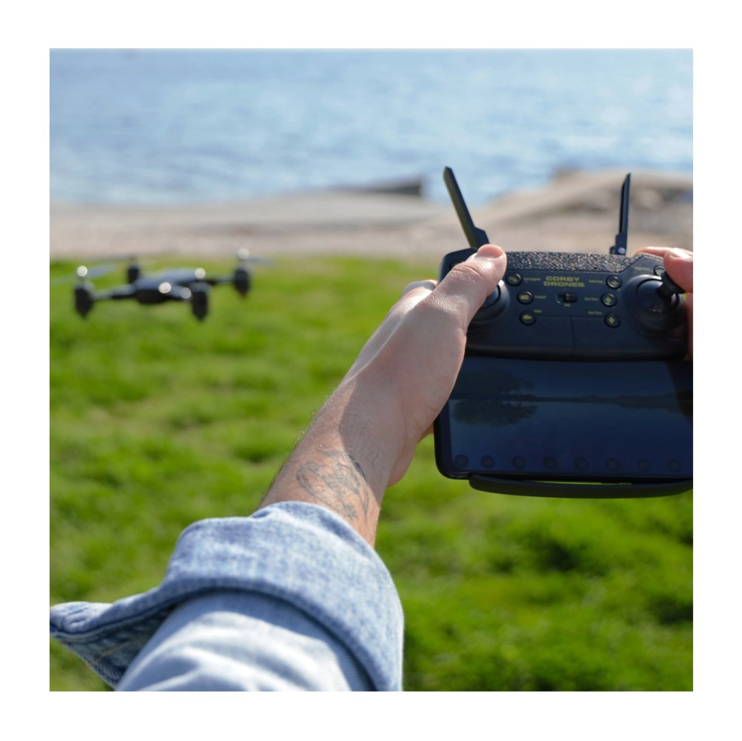 Corby Cx015 Wifi Kameralı Katlanabilir 1080P Smart Drone - Görsel 2