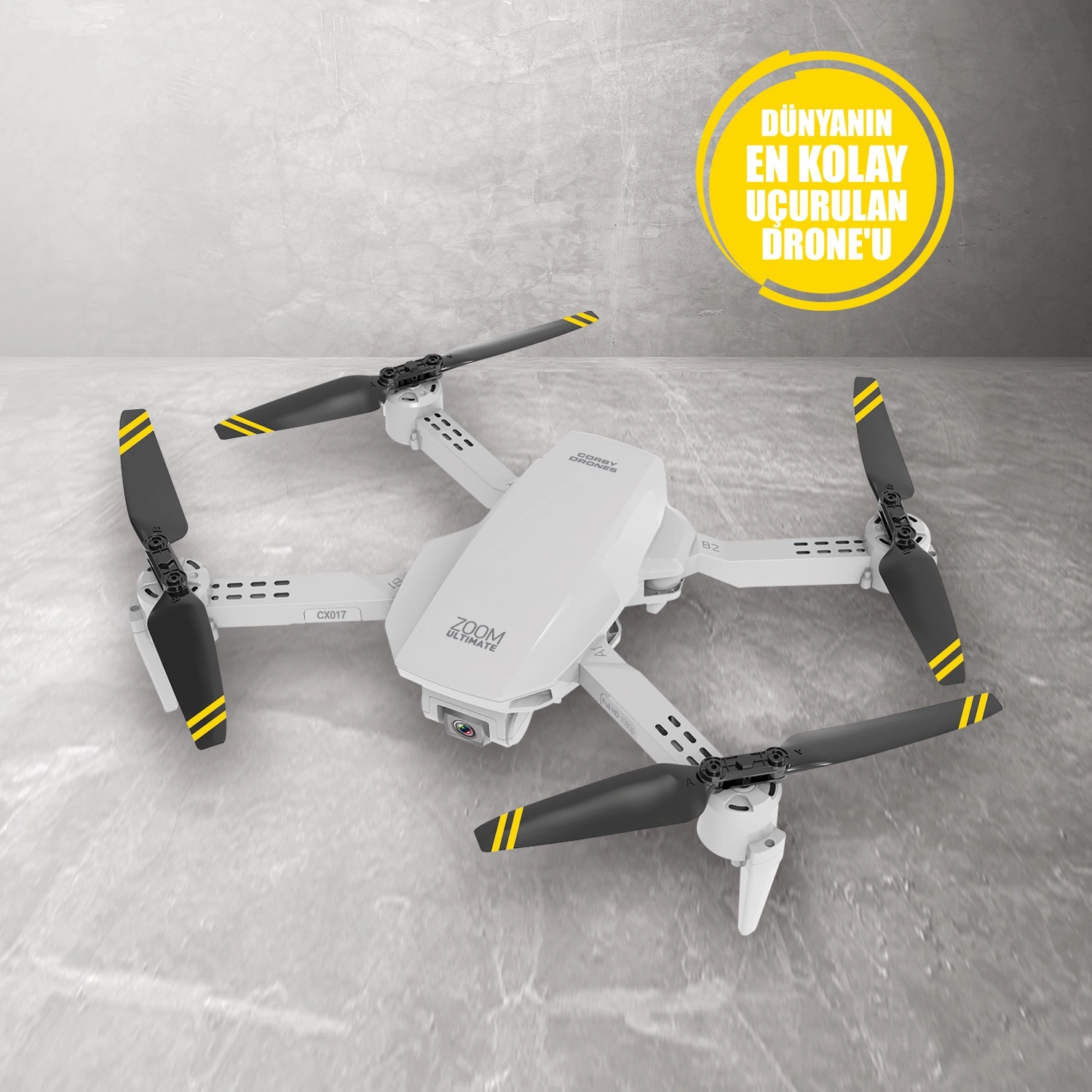 Corby Cx017 Wifi Çift Kameralı Katlanabilir 1080P Drone - Görsel 6