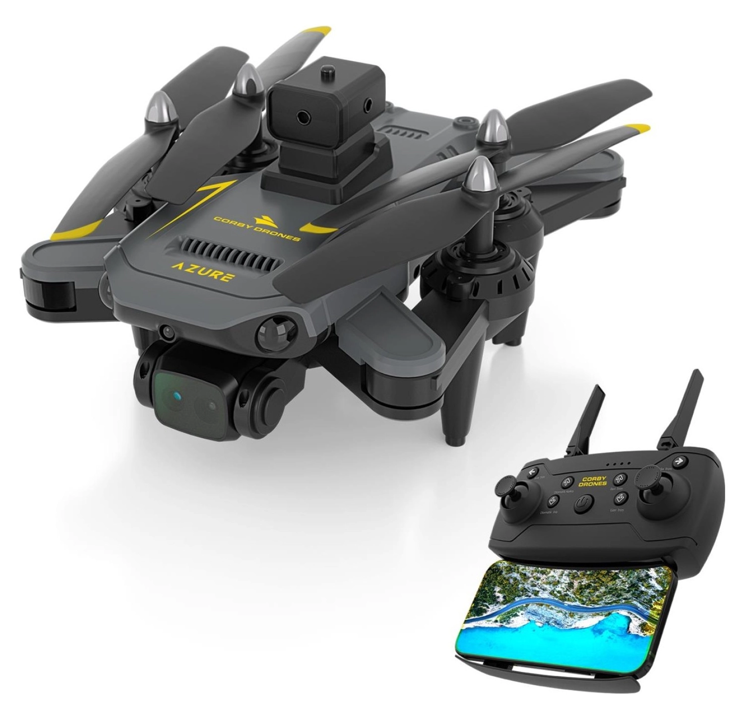 Corby Drones Cx023 Çarpışma Önleyici Sensörlü Kameralı Smart Drone Siyah - Görsel 4
