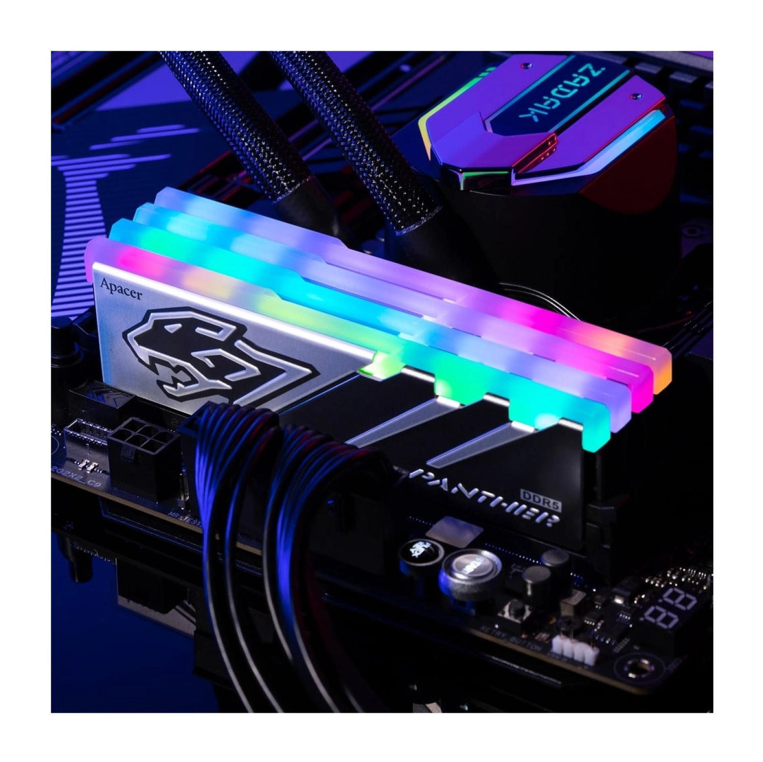 Corsair Apacer Panther Rgb 16Gb 1X16Gb 6400Mhz Cl36 Ddr5 Gaming Ram (Ah5U16G64C6529Baa-1) - Görsel 5