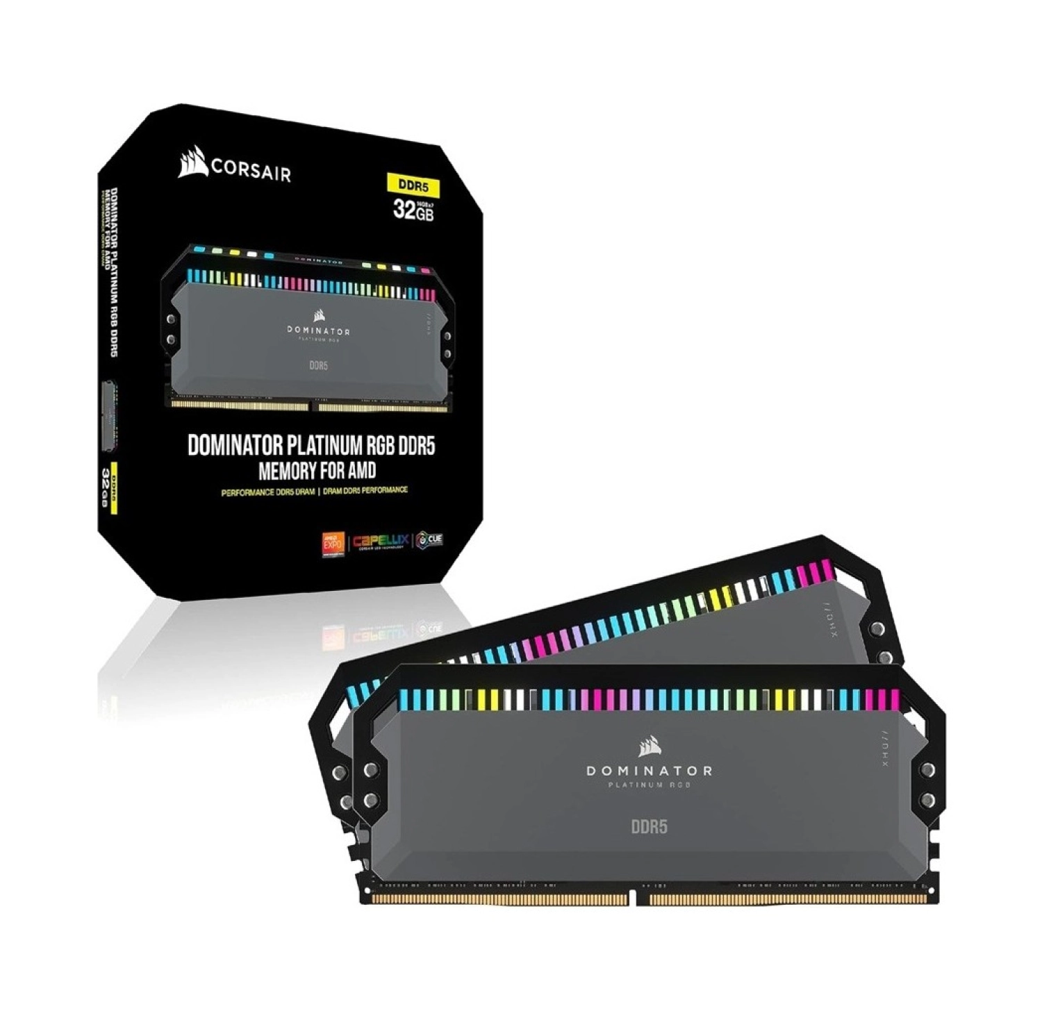 Corsair Corsaır Domınator Platınum 32Gb (2X16Gb) 6000Mhz Cl30 Ddr5 Expo/Xmp Cmt32Gx5M2B6000Z30K Rgb Ram - Görsel 3