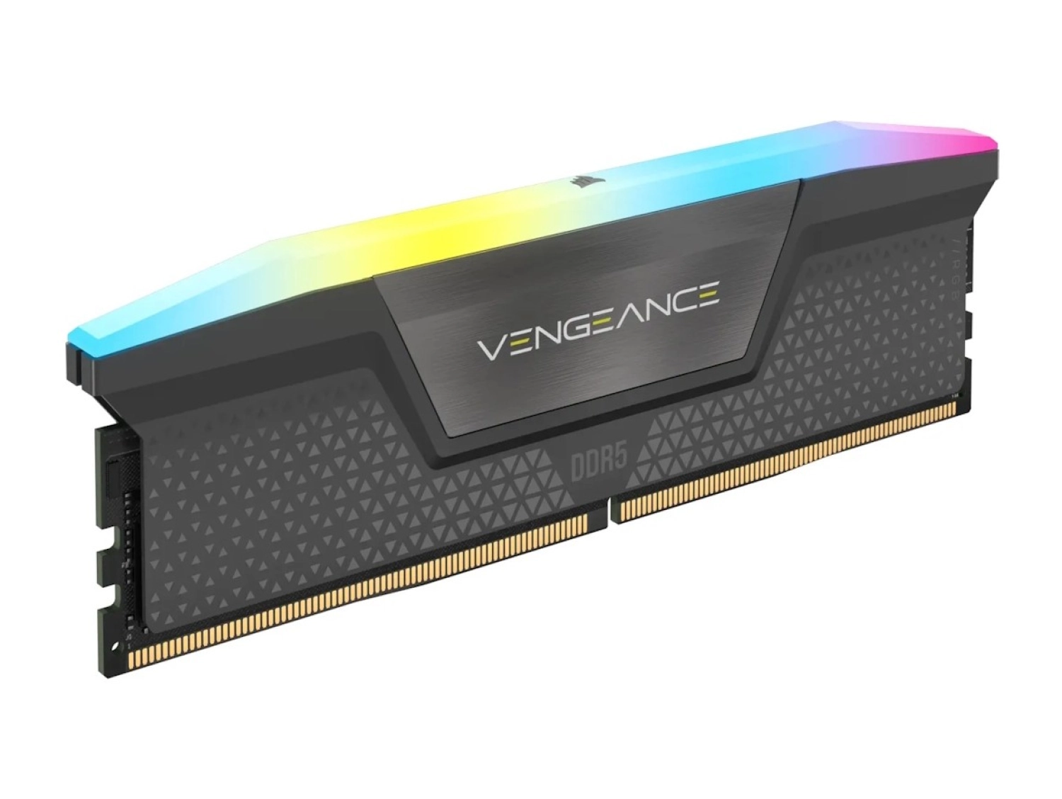 Corsair Corsaır Vengeance Rgb 16Gb (1 X 16Gb) Ddr5 6000 Cl36-44-44-96 1.35V Intel Xmp & Amd Expo - Gri (Cmh16Gx5M1E6000Z36) - Görsel 2