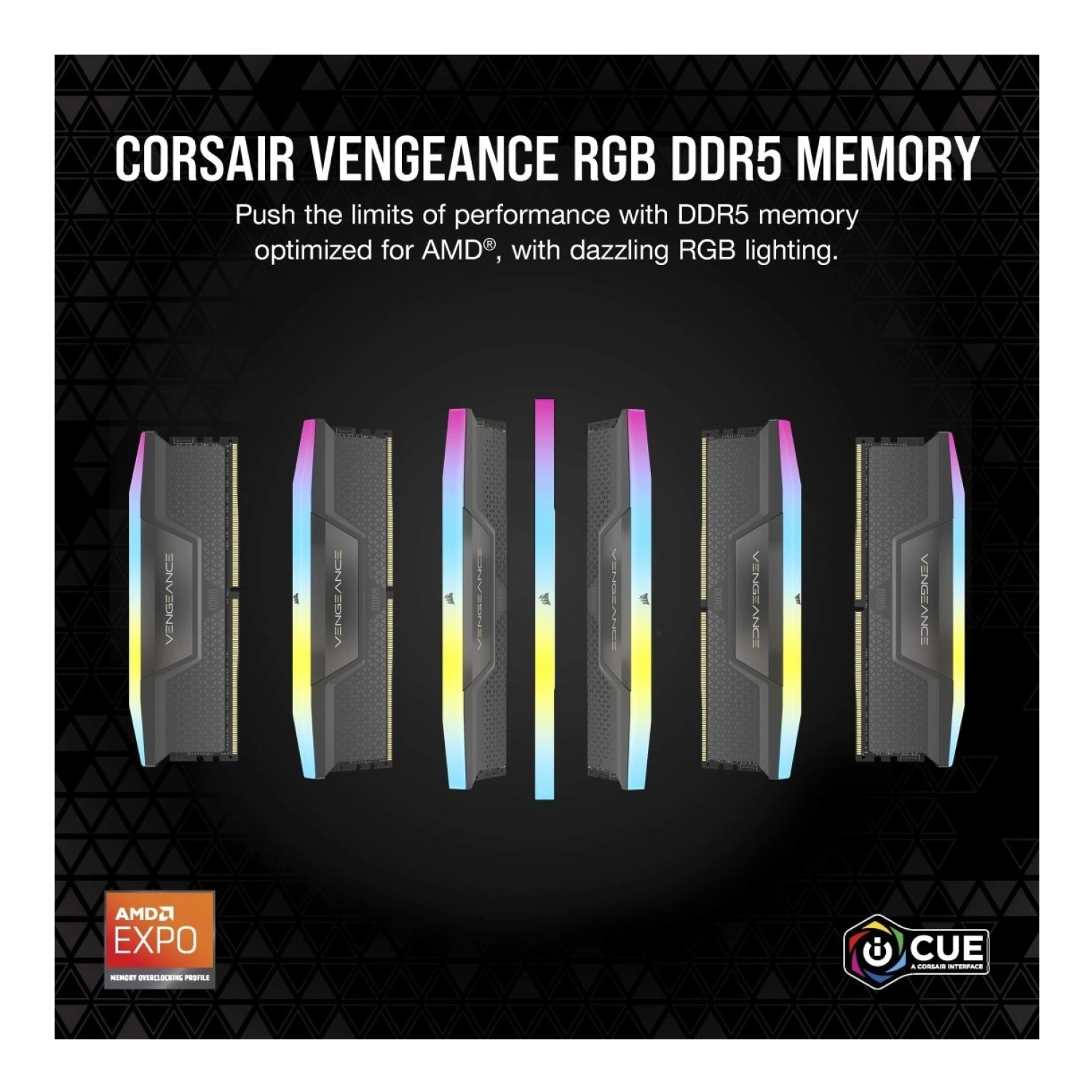 Corsair Corsaır Vengeance Rgb 16Gb (1 X 16Gb) Ddr5 6000 Cl36-44-44-96 1.35V Intel Xmp & Amd Expo - Gri (Cmh16Gx5M1E6000Z36) - Görsel 3