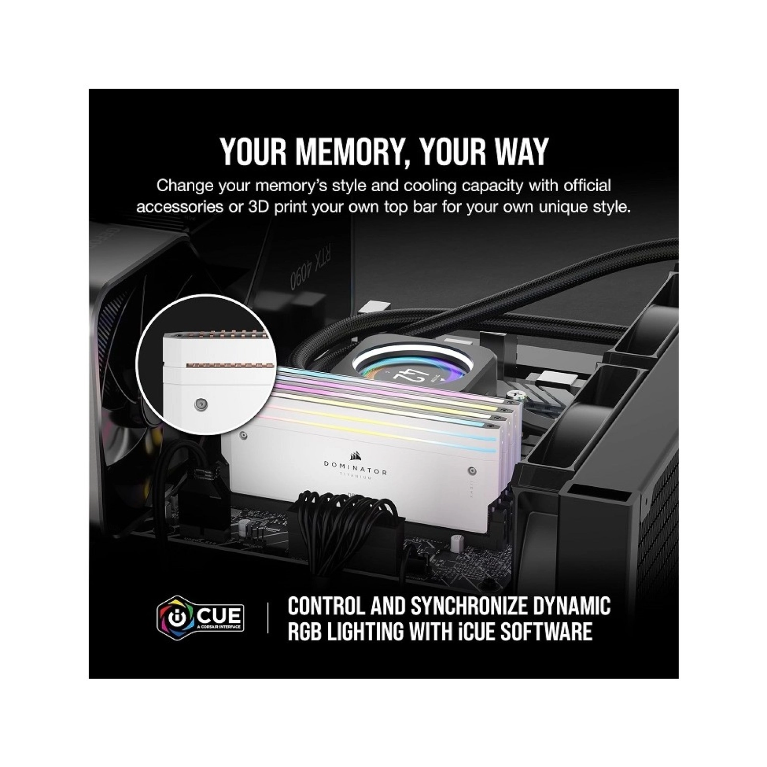 Corsair Dominator Titanium 48Gb (2X24Gb) Ddr5 7000Mhz Cl36 Ram (Cmp48Gx5M2B7000C36W) - Görsel 5