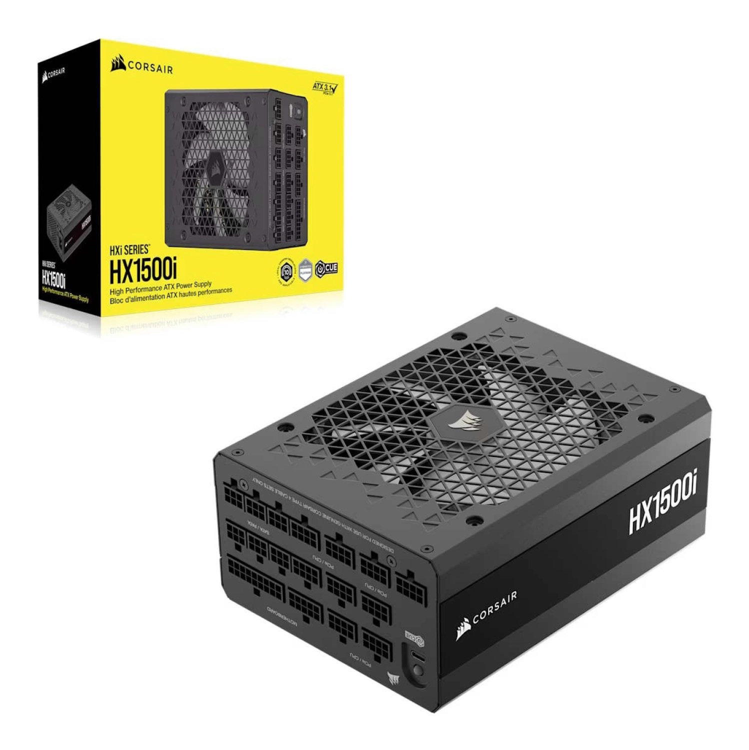 Corsair Hxi Serisi (2025) Hx1500I 1500 Watt 80+ Platinum Tam Modüler Güç Kaynağı (Cp-9020309-Eu) ürün görseli