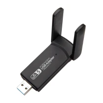 Coverzone Wireless Adaptör Wifi Ağ Kartı Masaüstü Bilgisayar Pc Ile Uyumlu 2,4G 5G Usb 3.0 Ac1300