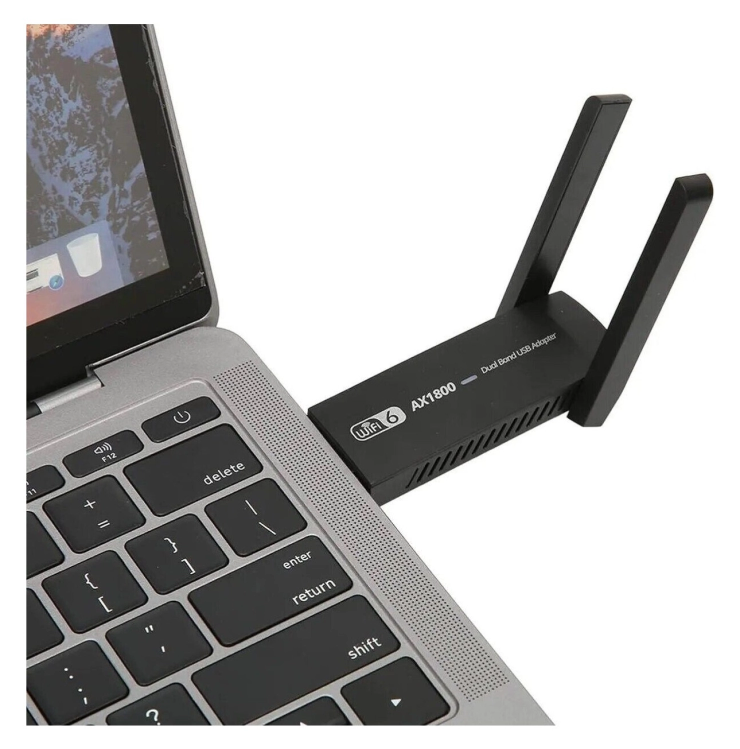 Coverzone Wireless Wifi 6 Usb Adaptör Ax1800 Dual Band 2.4/5Ghz Usb 3.0 Ağ Kartı - Görsel 3