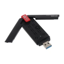 Coverzone Wireless Wifi 6 Usb Adaptör Ax1800 Dual Band 2.4/5Ghz Usb 3.0 Ağ Kartı