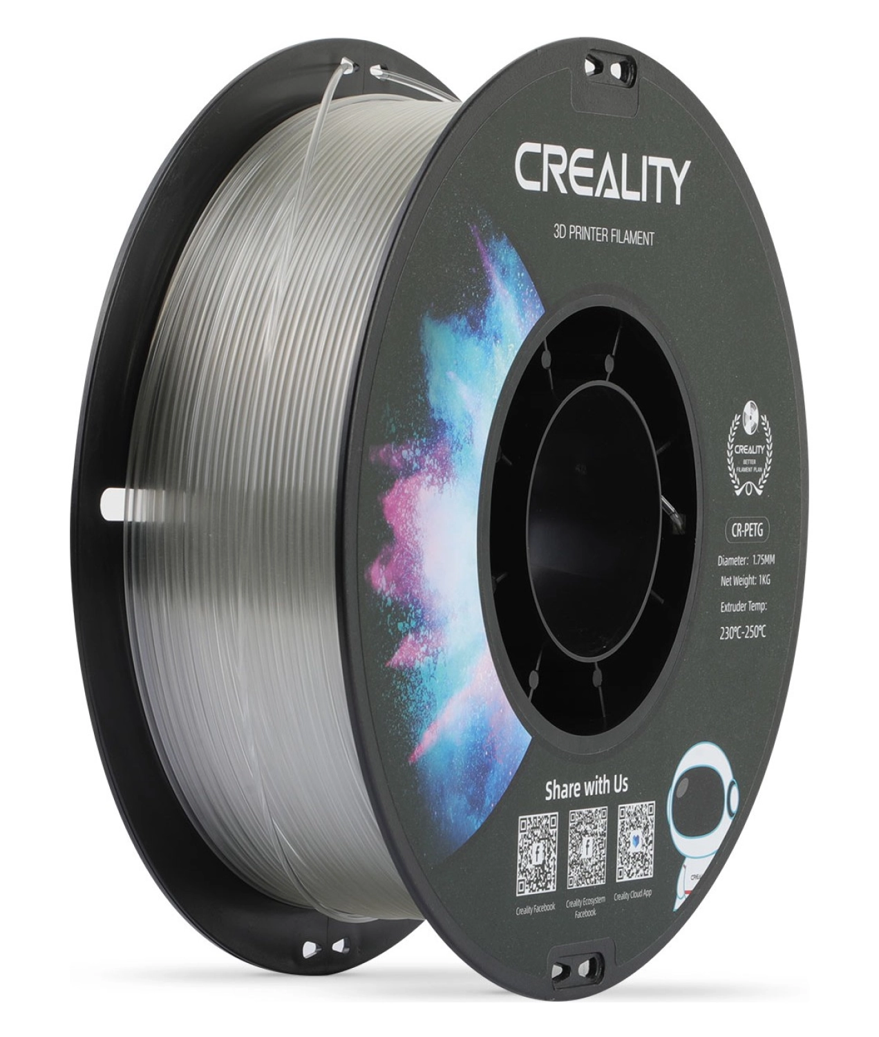 Creality Cr-Petg Transparan Filament 1.75Mm ürün görseli