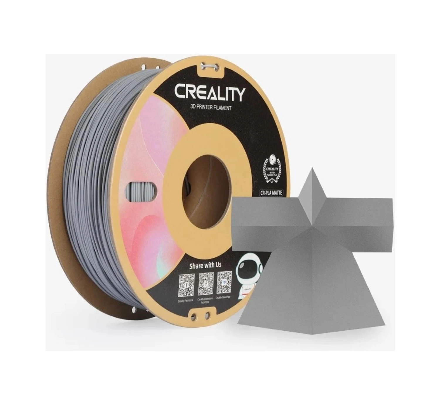 Creality Cr-Pla Matte Filament Mat Gri 1.75Mm Standart ürün görseli
