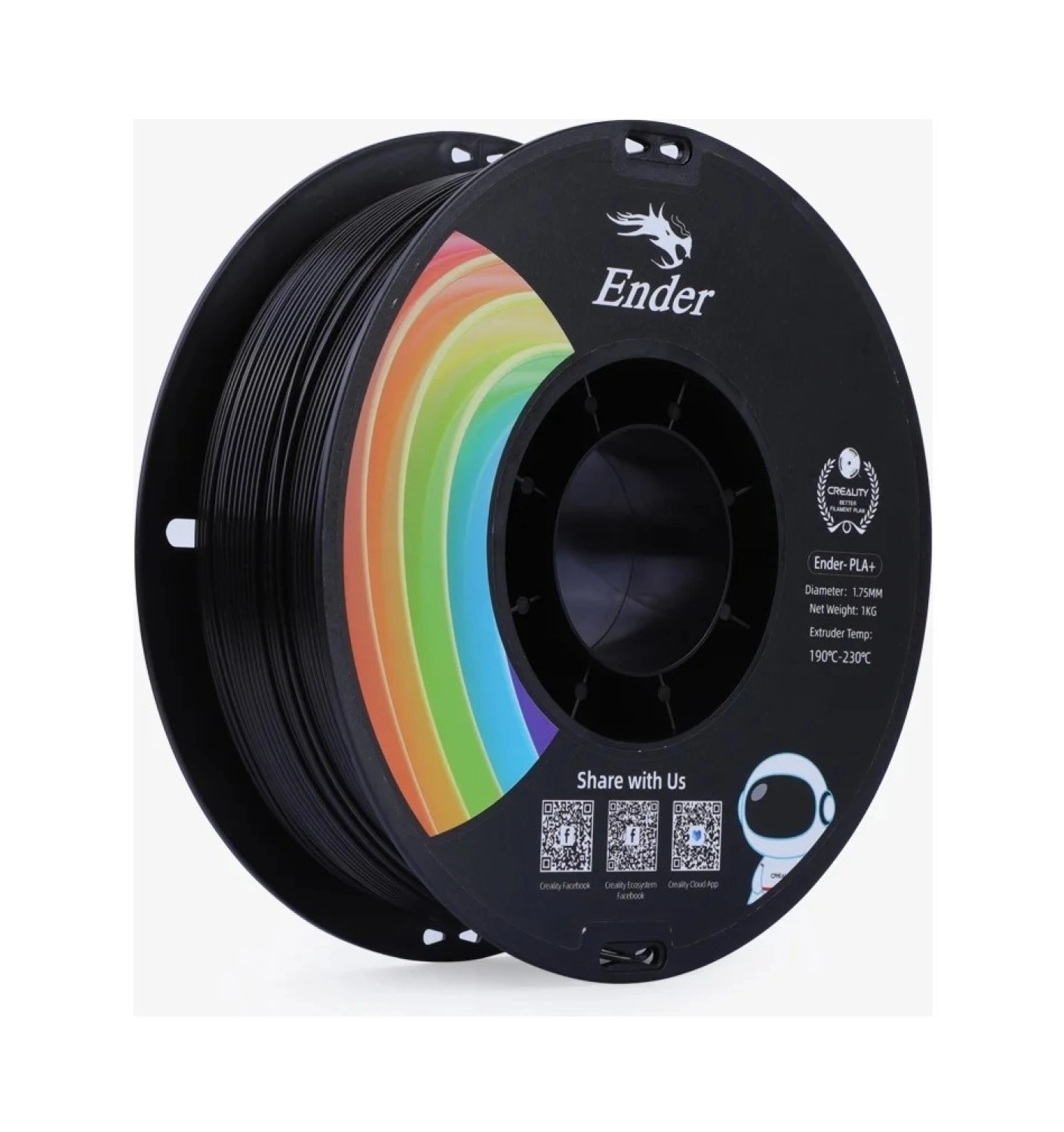 Creality Creality Ender Pla+ Filament Siyah 1.75Mm Standart ürün görseli