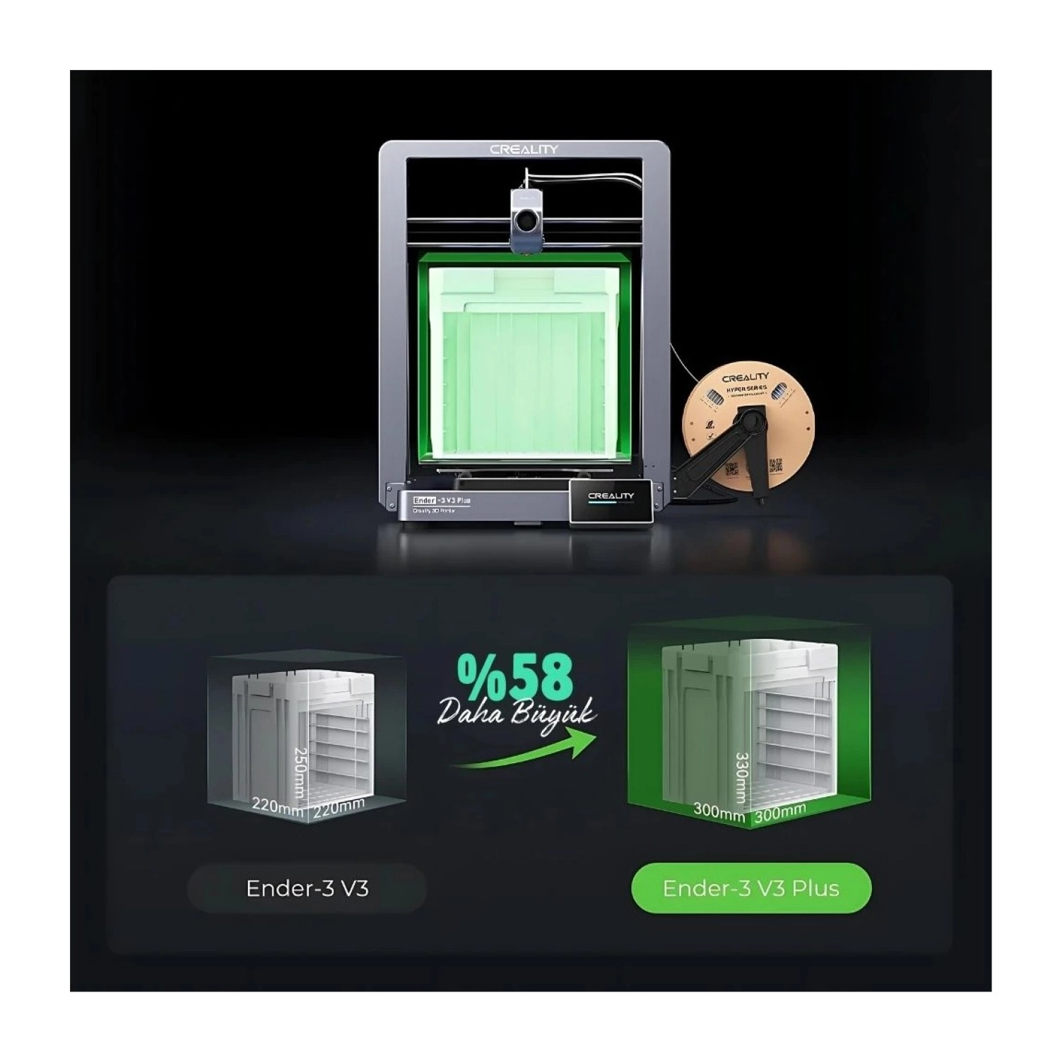 Creality Ender-3 V3 Plus Corexz 3D Yazıcı - Görsel 3