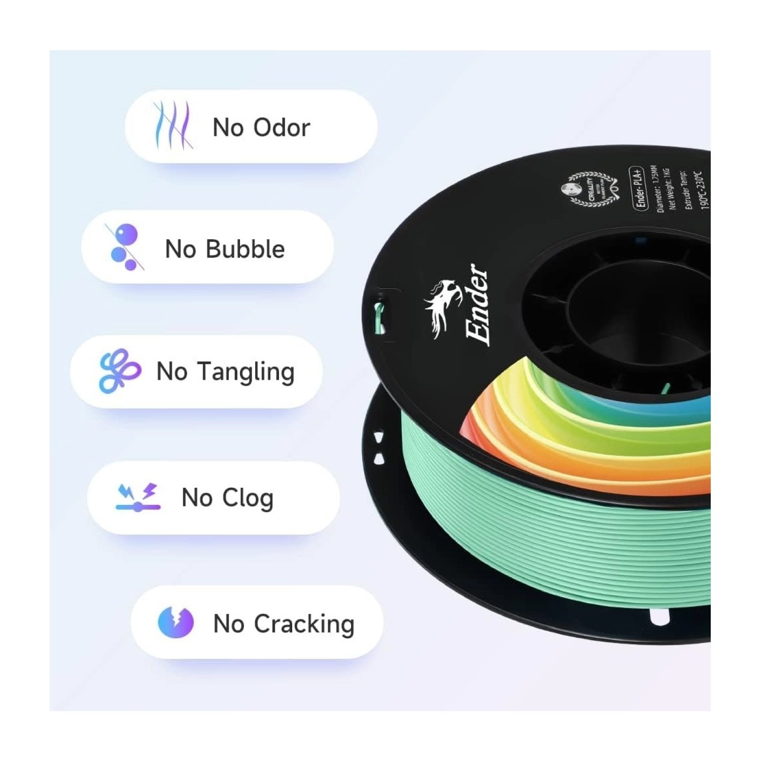 Creality Ender Pla+ Filament Yeşim Yeşili 1.75Mm - Görsel 3
