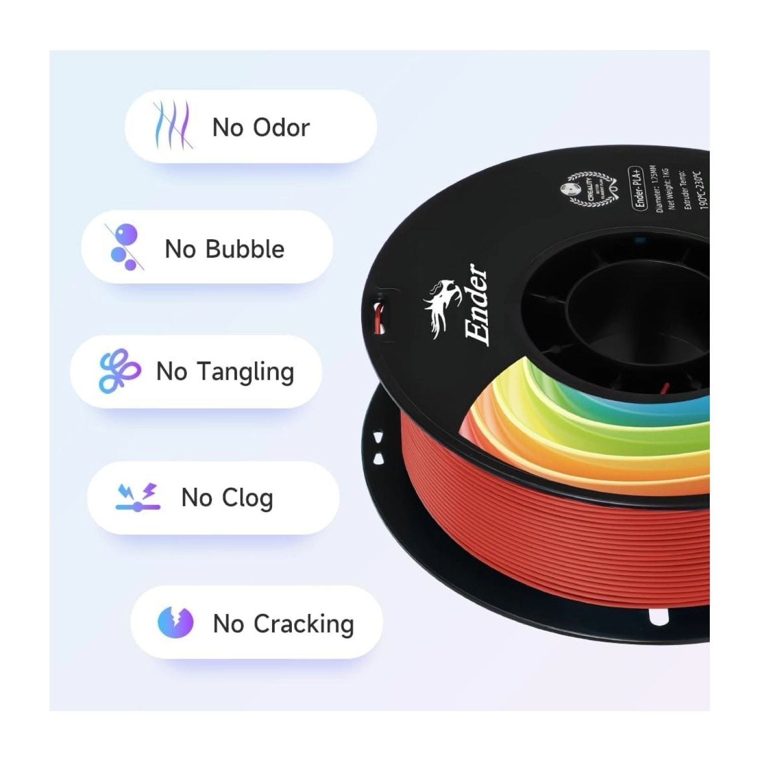 Creality Ender Pla+ Kırmızı Filament 1.75Mm - Görsel 3
