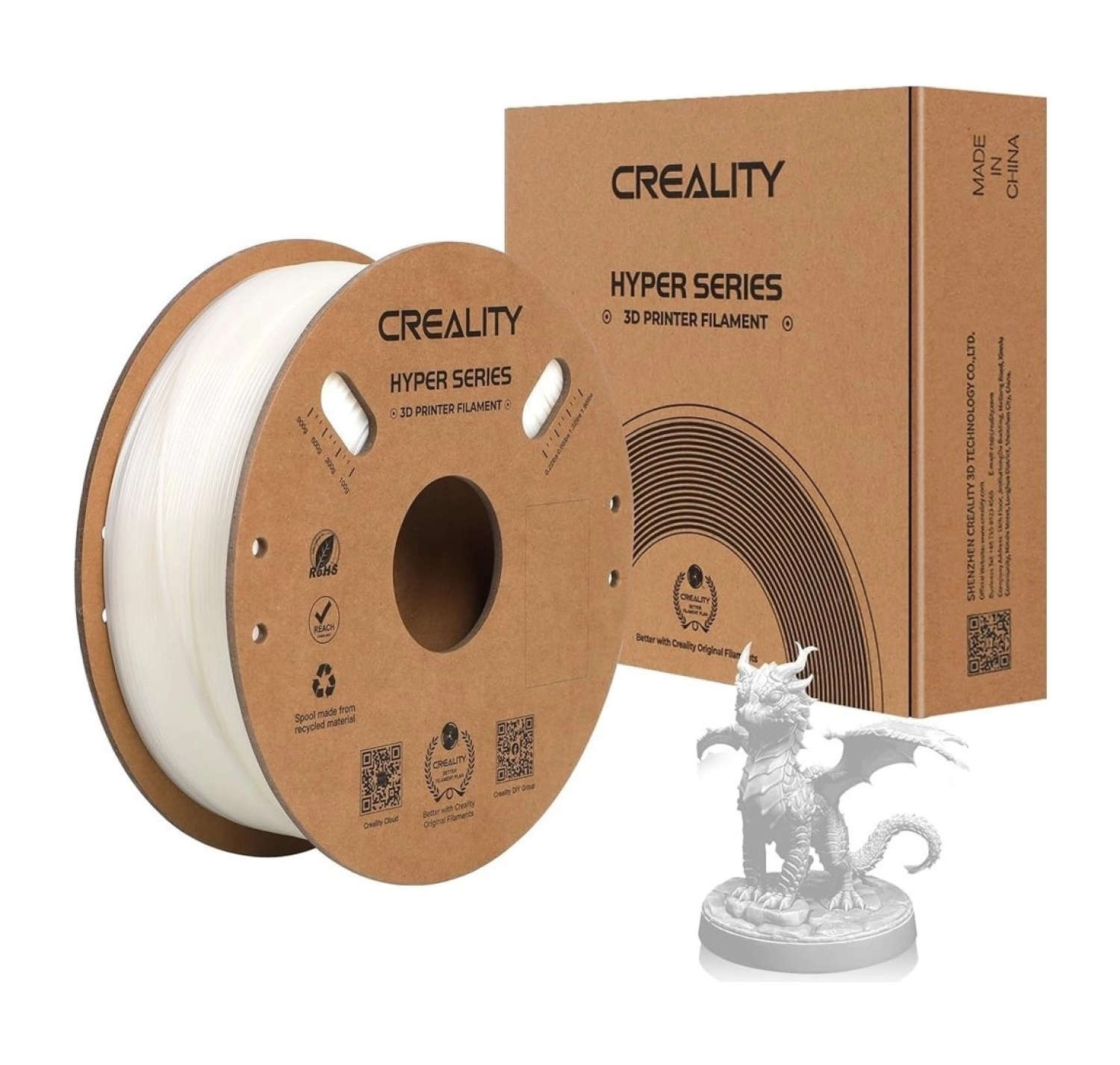 Creality Hyper Abs Beyaz Filament 1.75Mm 1000Gr ürün görseli